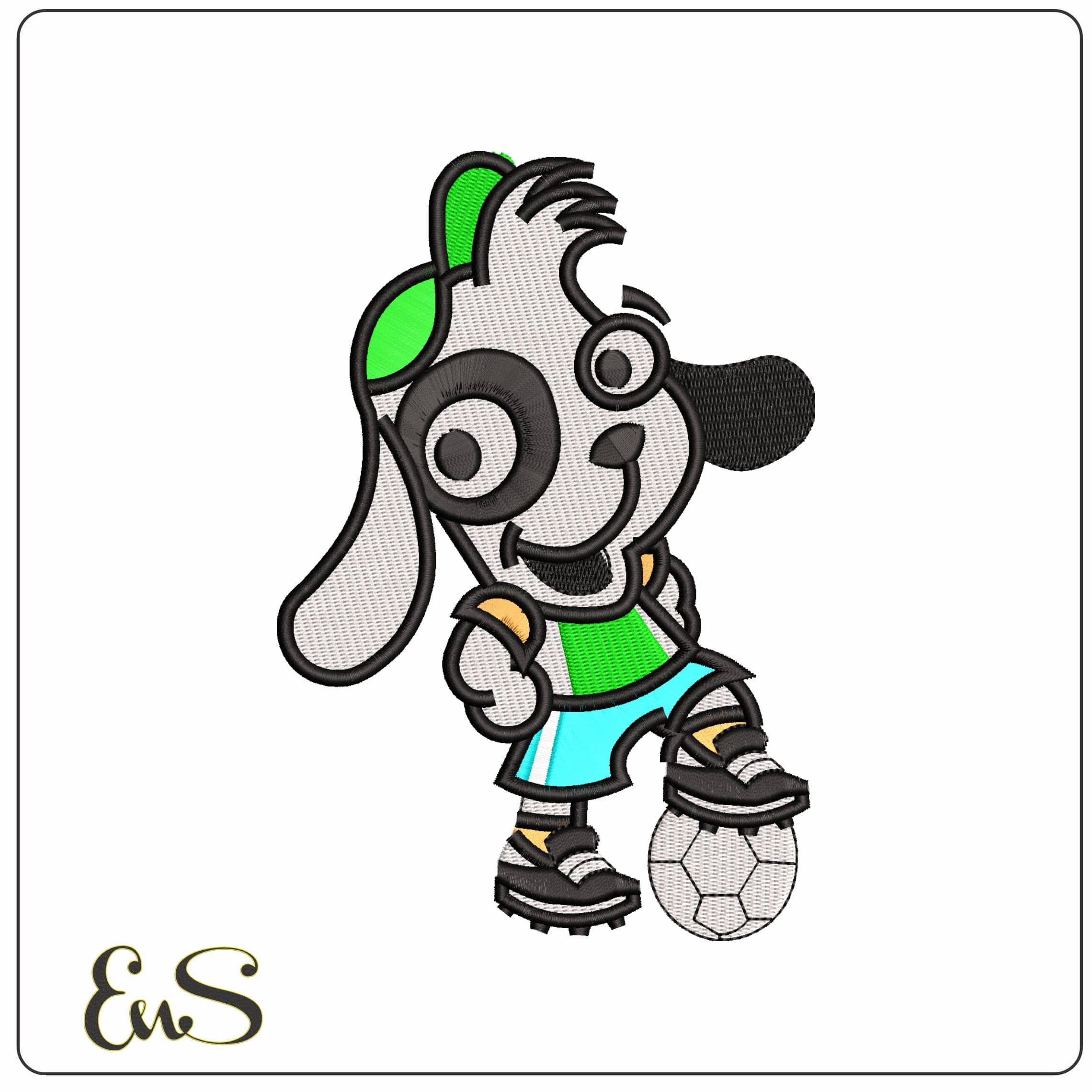 Doki Football Doki Adventures Discovery  - Elegant embroidery design file - instant download