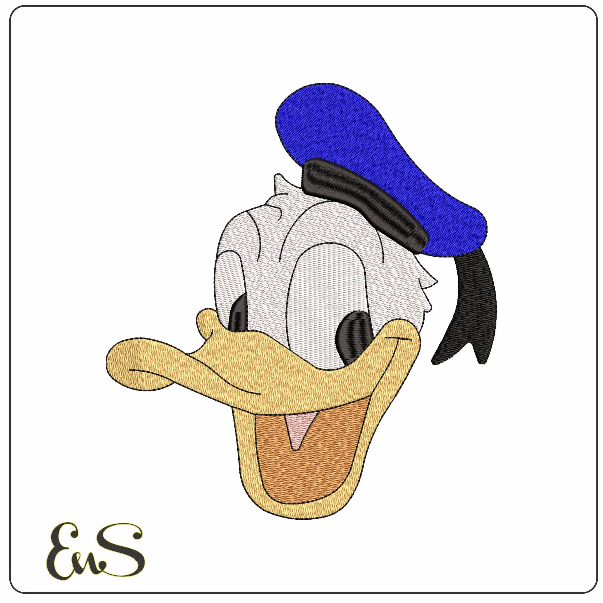 Donald Duck Disney  - Elegant embroidery design file - instant download