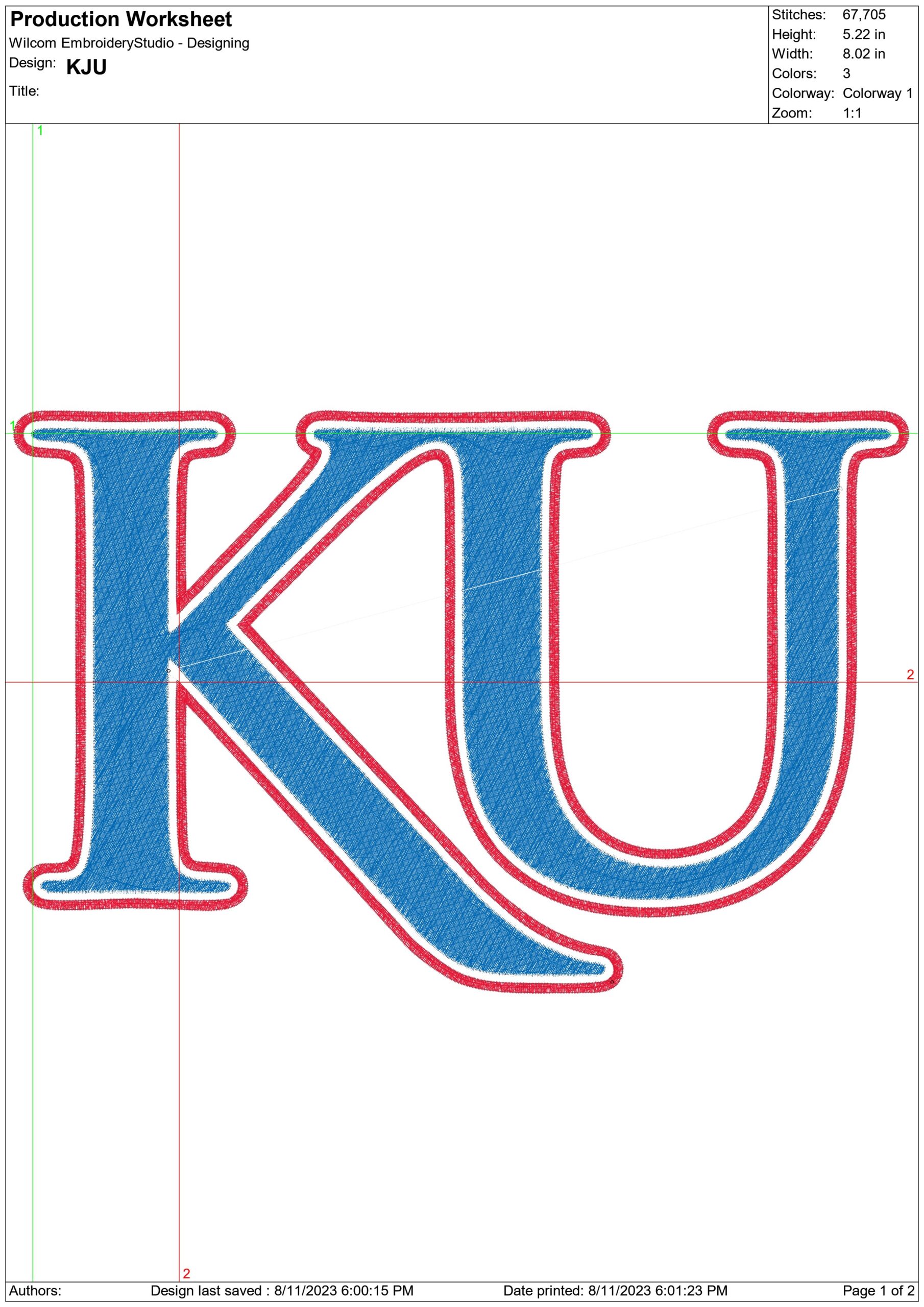 Kansas Jayhawks embroidery design - University of Kansas Logo embroidery machine pattern embroidery file - instant download in a frame — view 2