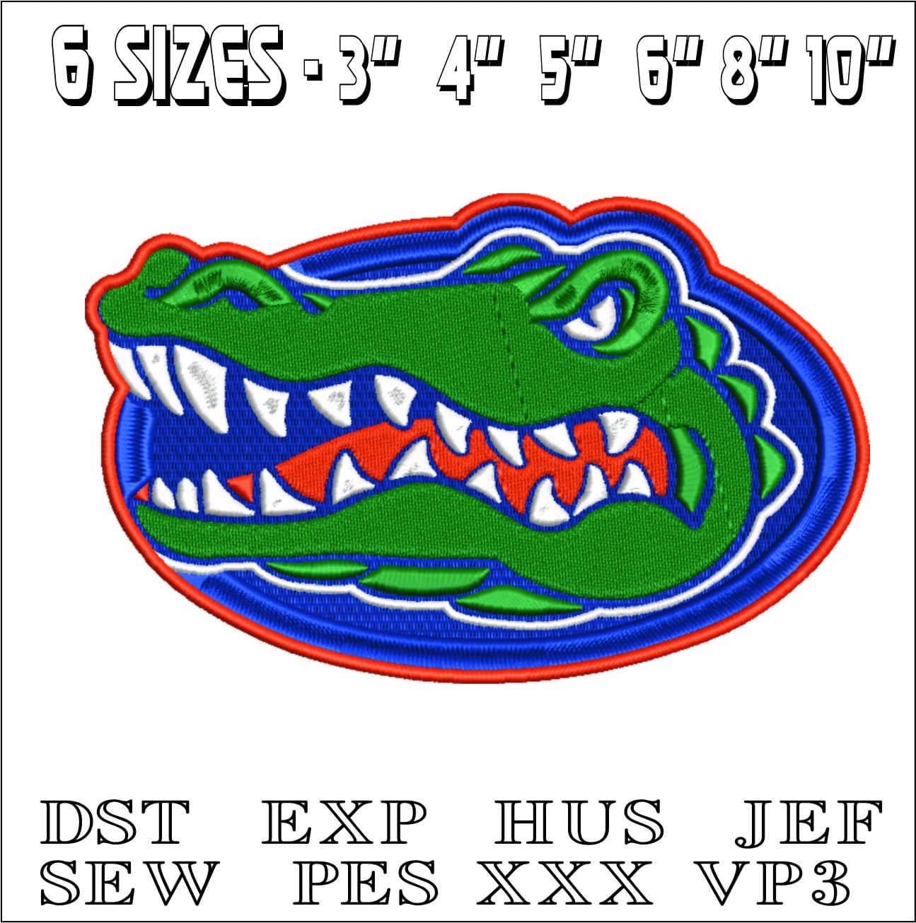 Florida Gators  - Elegant embroidery design file - instant download — view 2