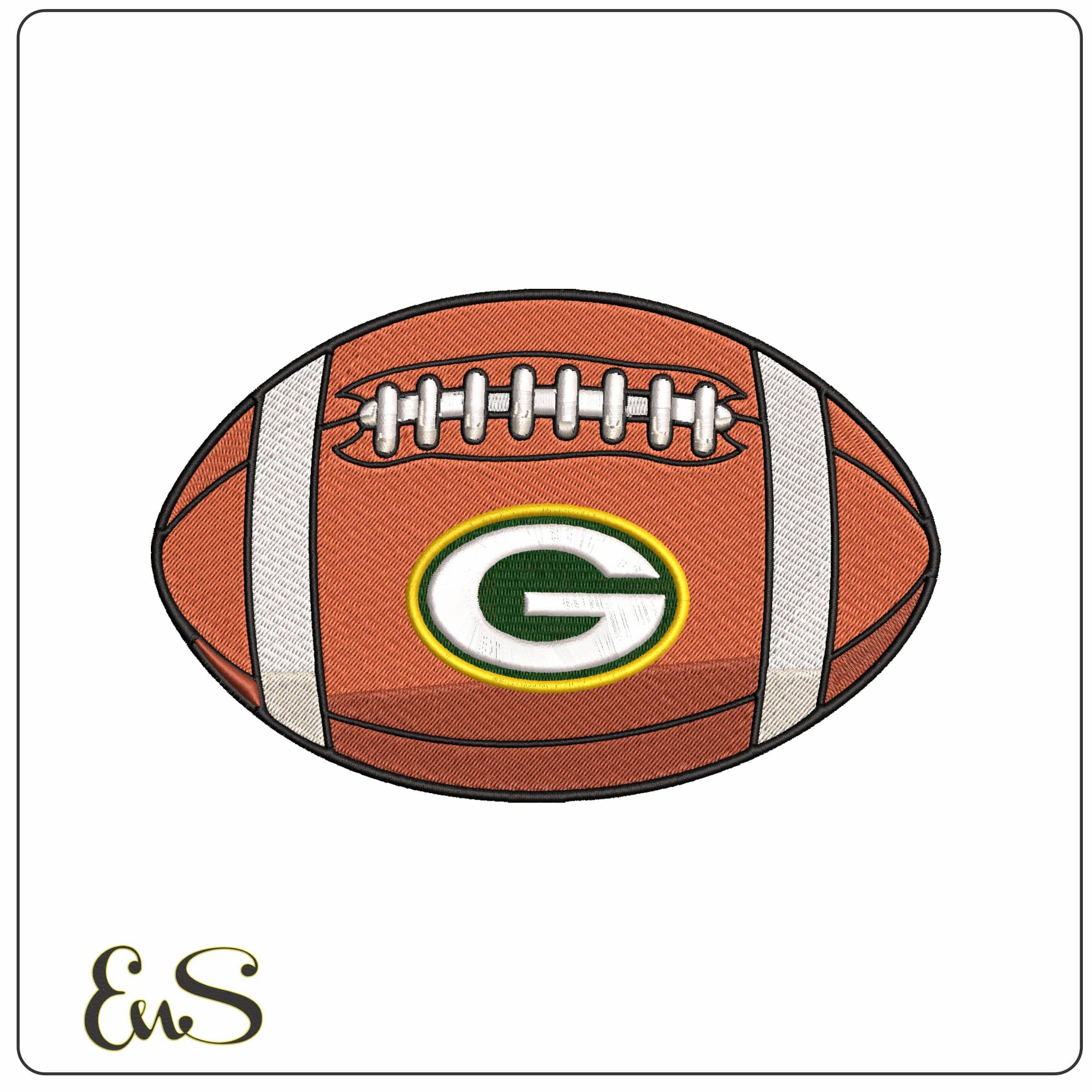Greenbay Packers American Football NFL   - Elegant embroidery design file - instant download