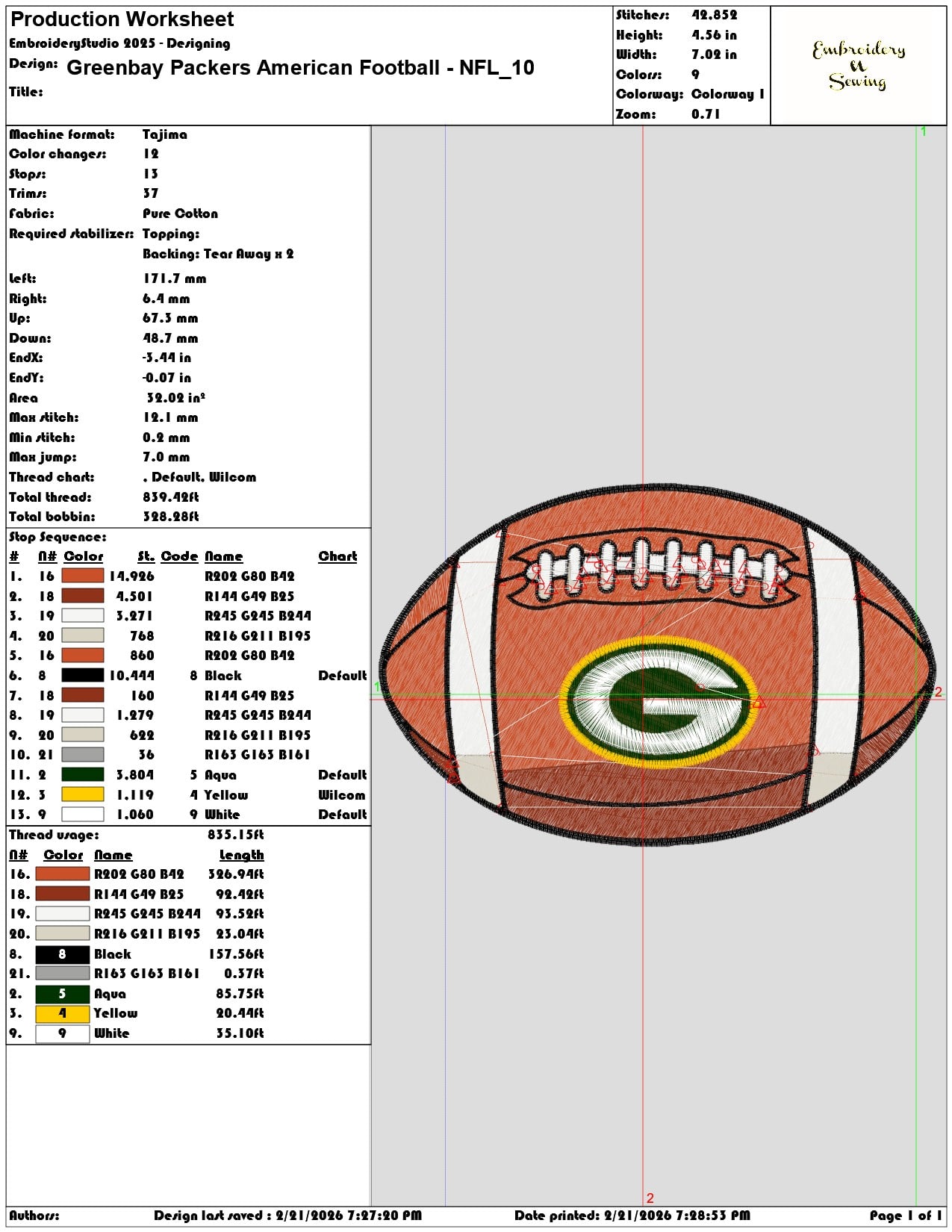 Greenbay Packers American Football NFL   - Elegant embroidery design file - instant download — view 3