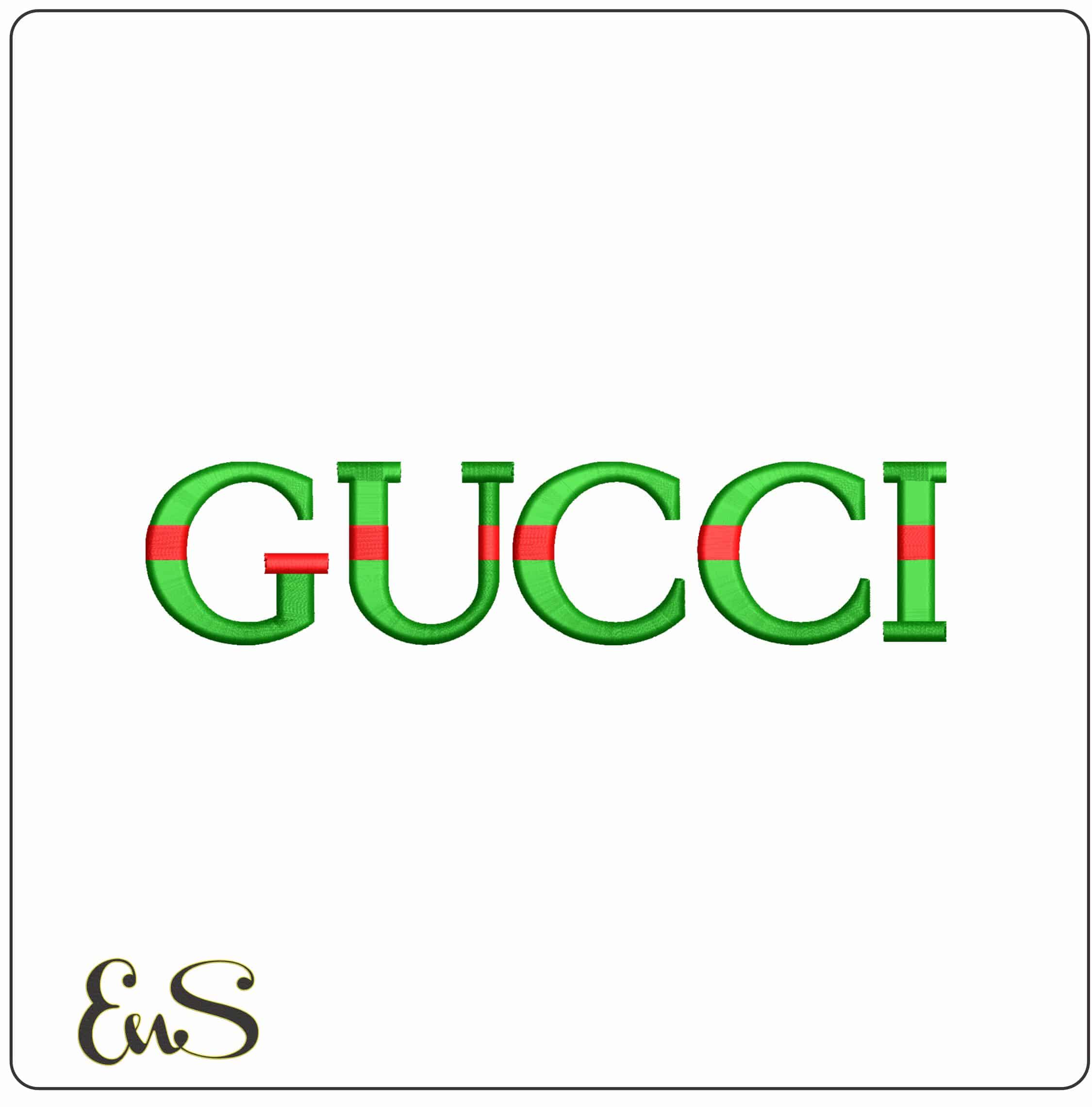 GUCCI Design   - Elegant embroidery design file - instant download