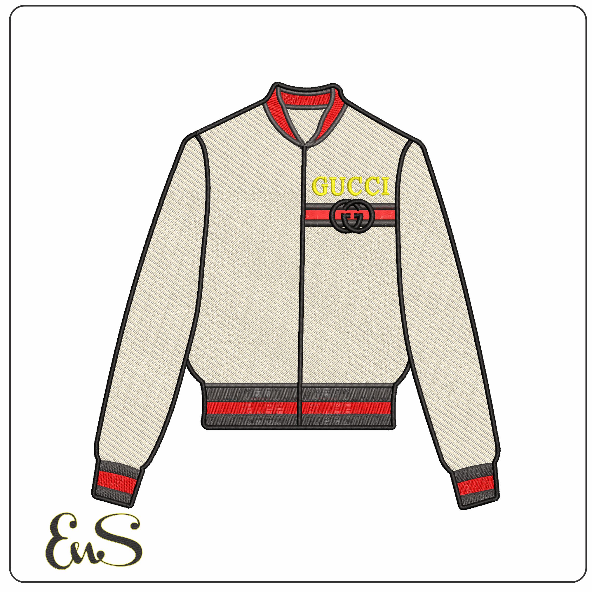 Gucci Jacket   - Elegant embroidery design file - instant download