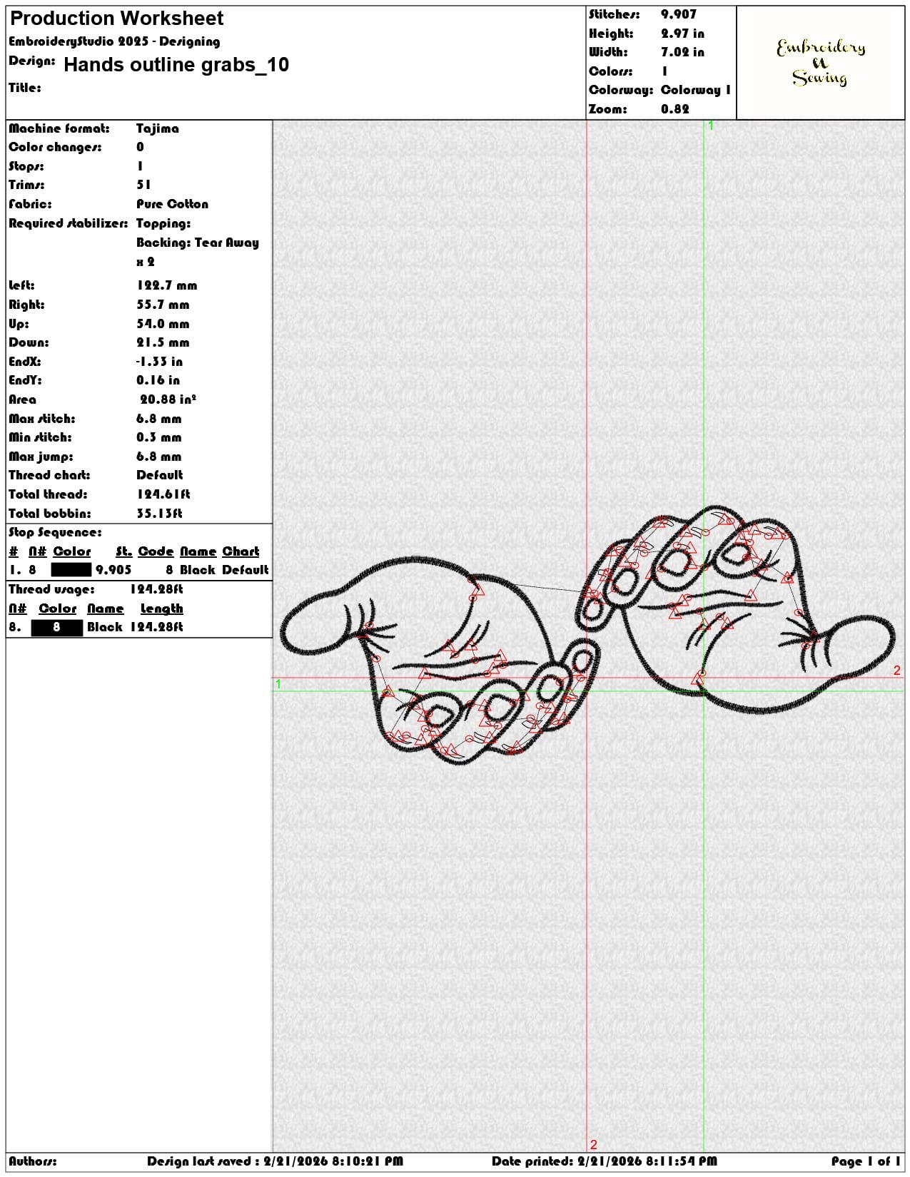 Hands outline grabs   - Elegant embroidery design file - instant download — view 3