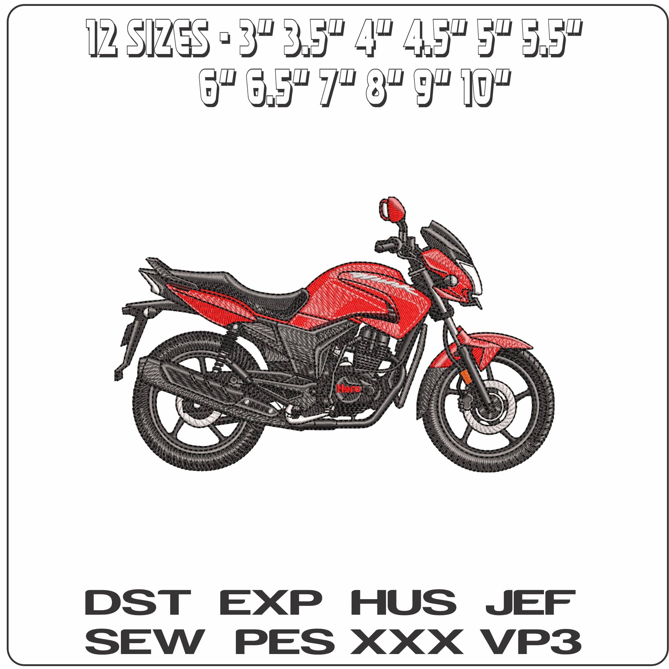 Hero HUNK 150   - Elegant embroidery design file - instant download — view 2