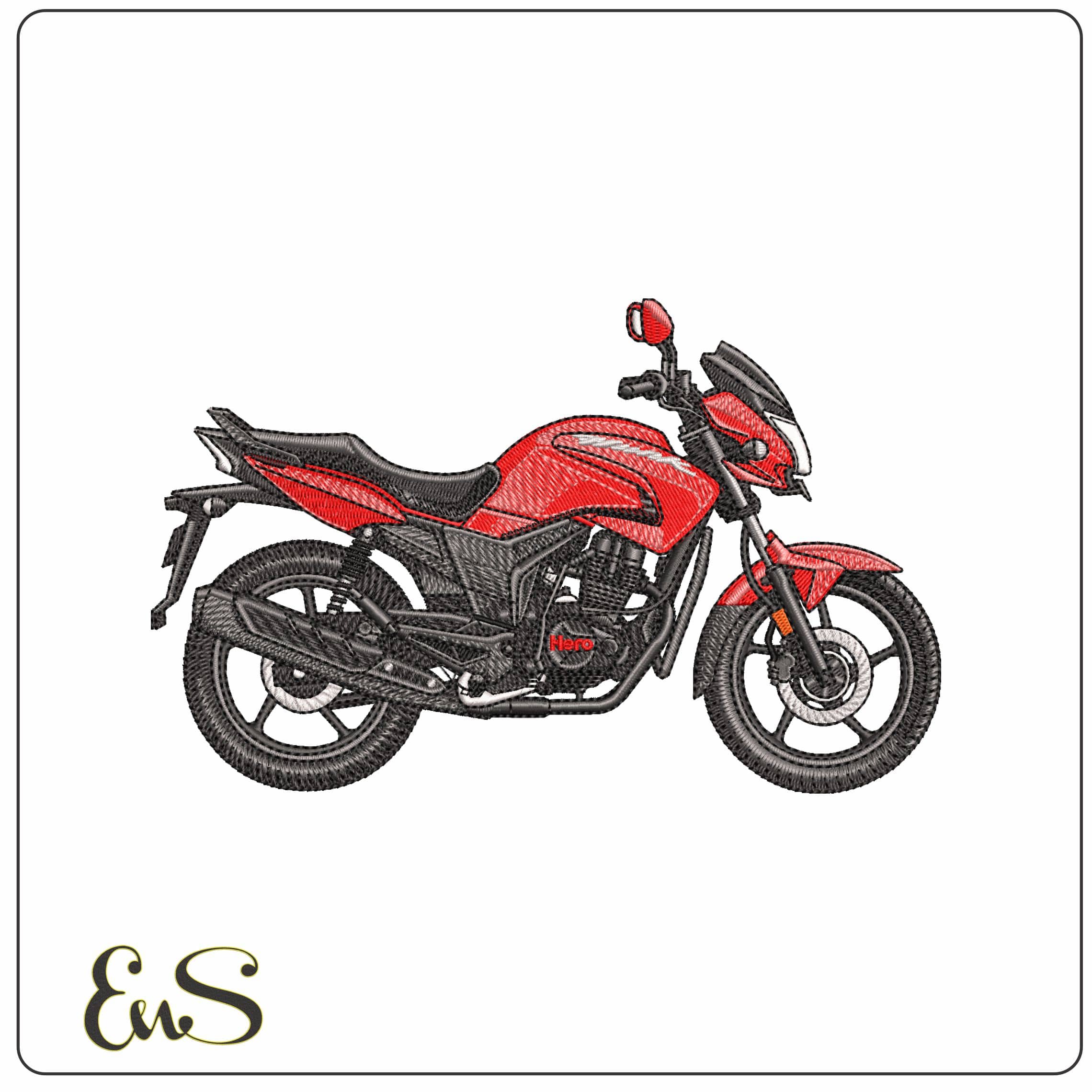 Hero HUNK 150   - Elegant embroidery design file - instant download