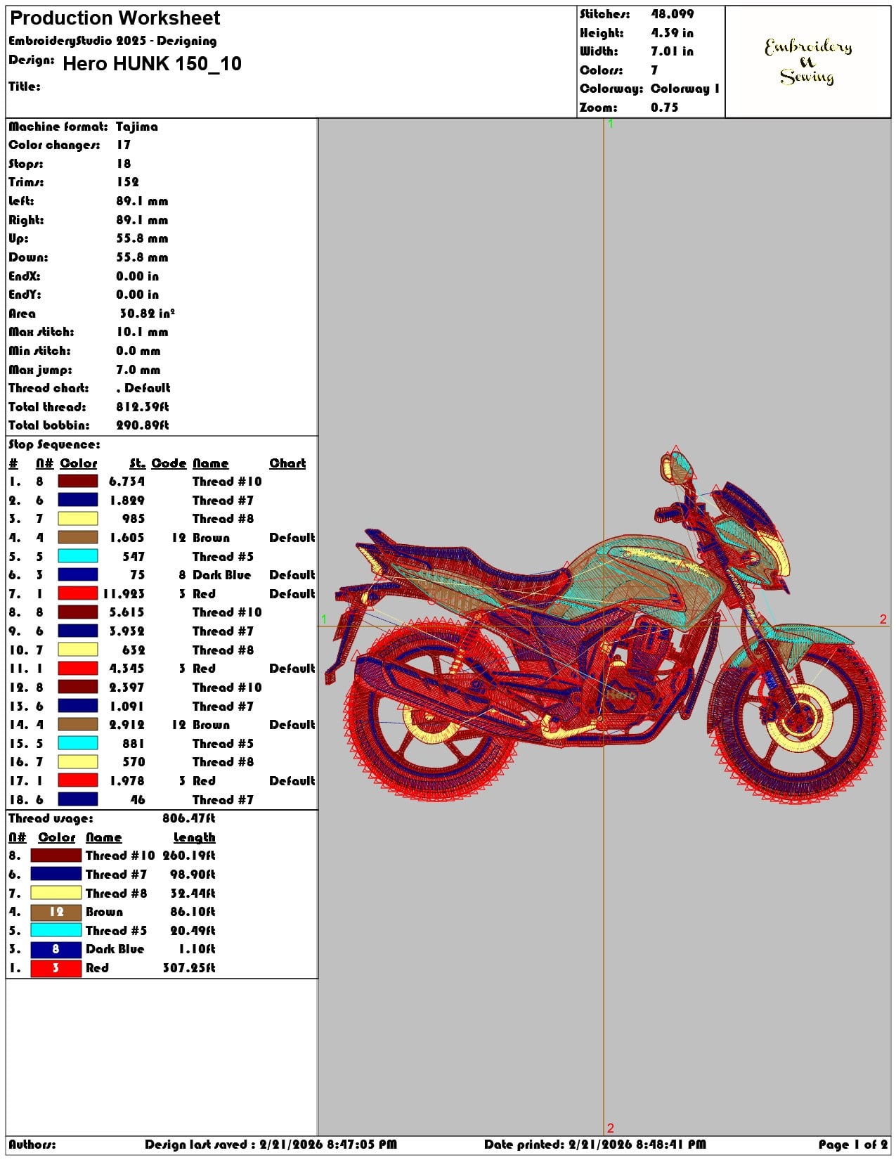 Hero HUNK 150   - Elegant embroidery design file - instant download — view 3