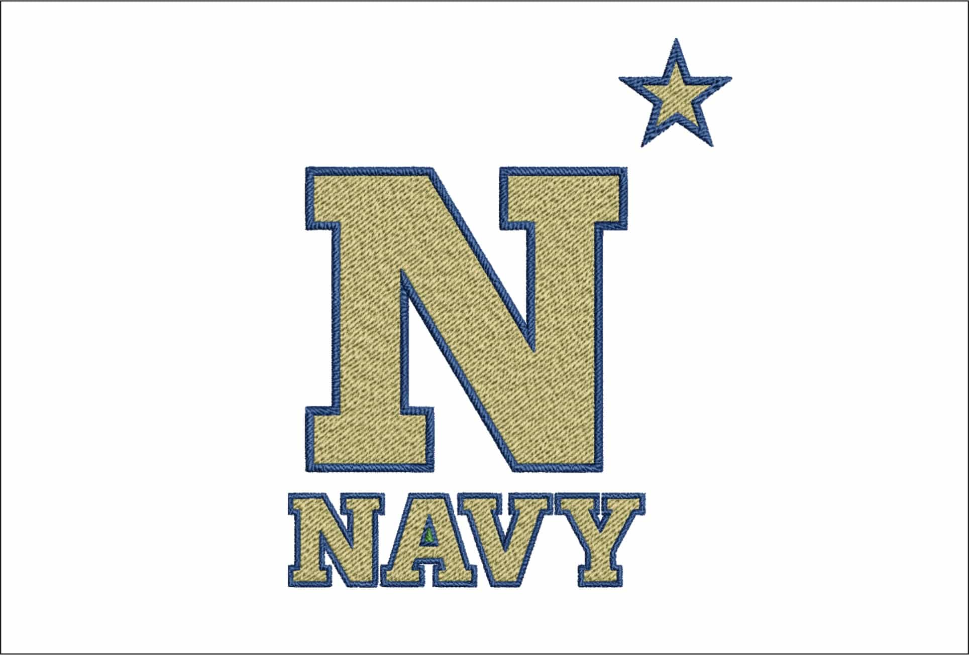 Navy Midshipman embroidery design - Navy Academy Athletics embroidery machine pattern embroidery file - instant download in a frame