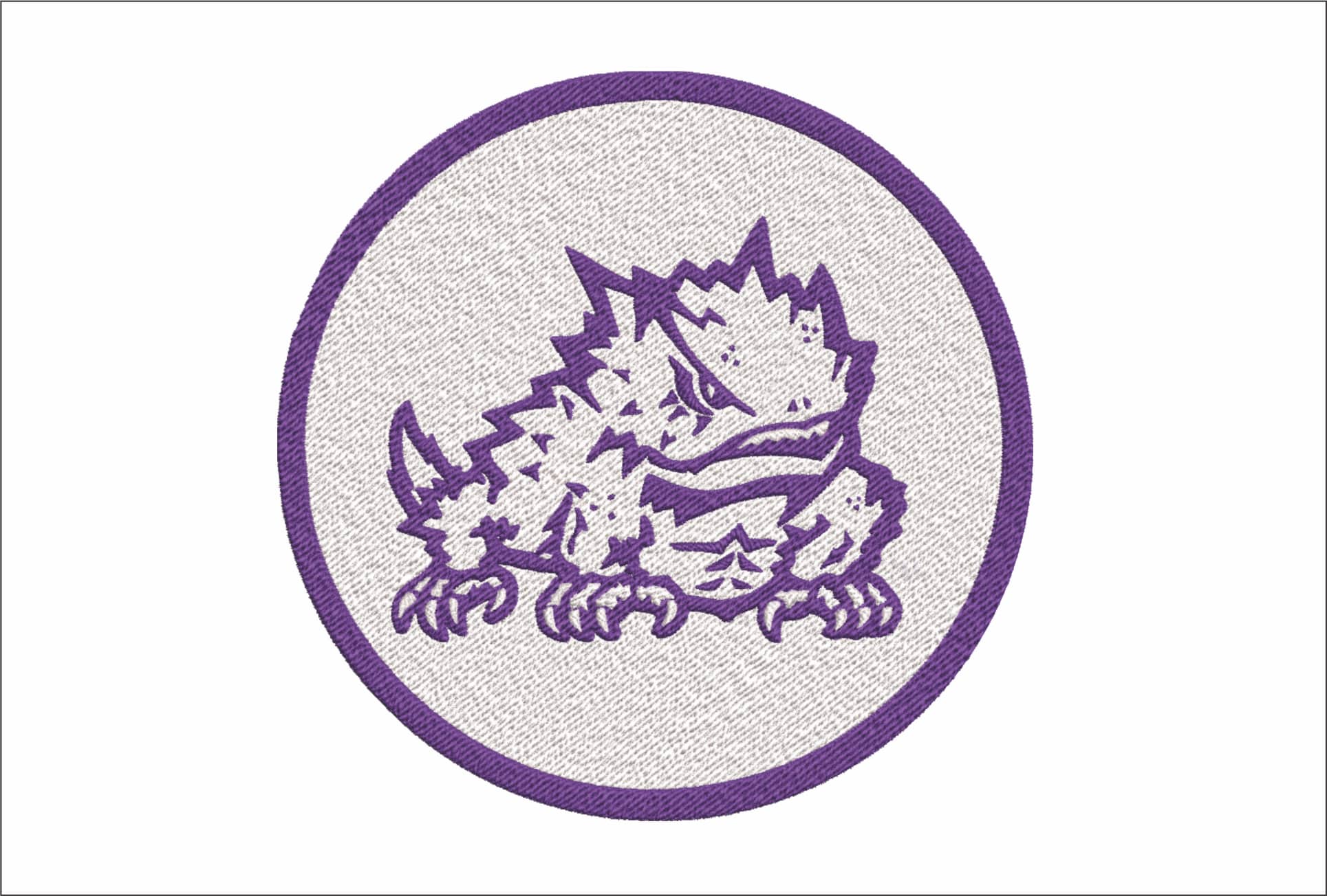 Texas Christian Horned Frog embroidery design, Texas Christian University TCU embroidery machine pattern embroidery file - instant download