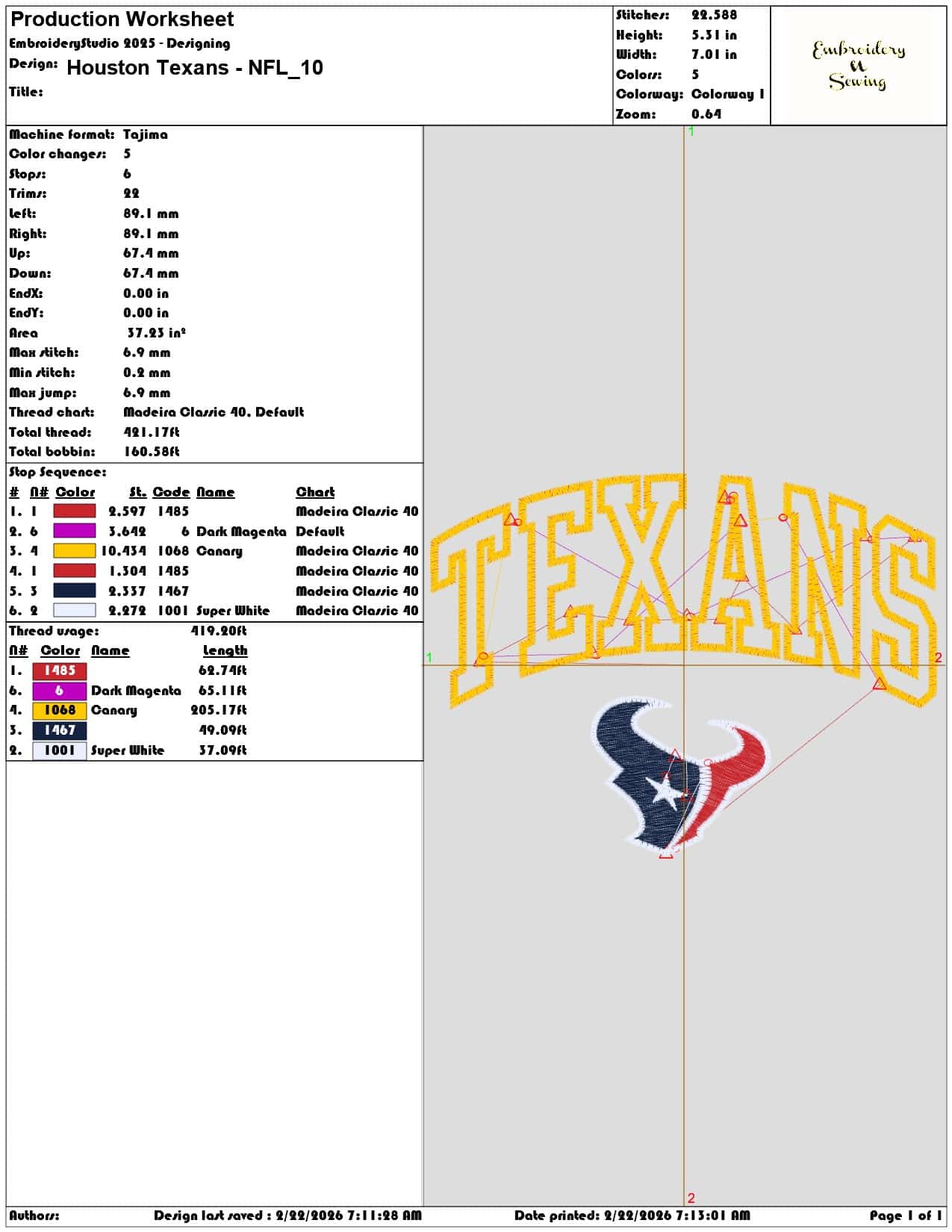 Houston Texans NFL   - Elegant embroidery design file - instant download — view 3