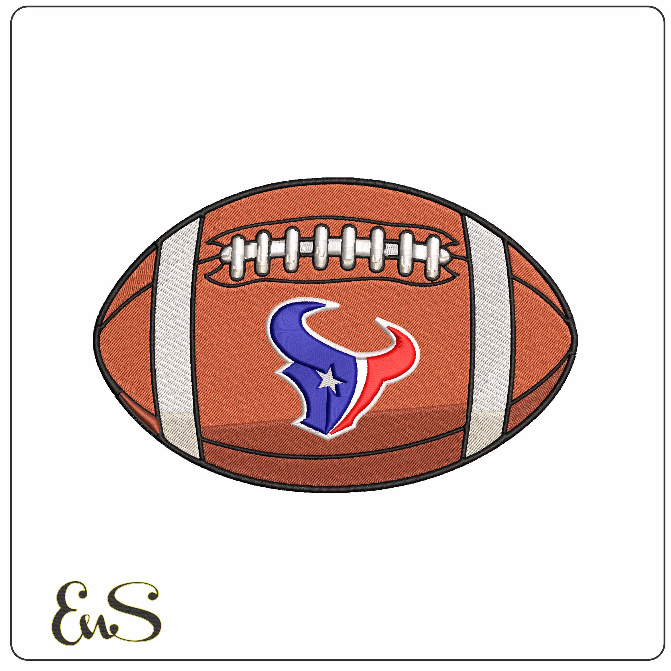Houston Texans American Football NFL   - Elegant embroidery design file - instant download