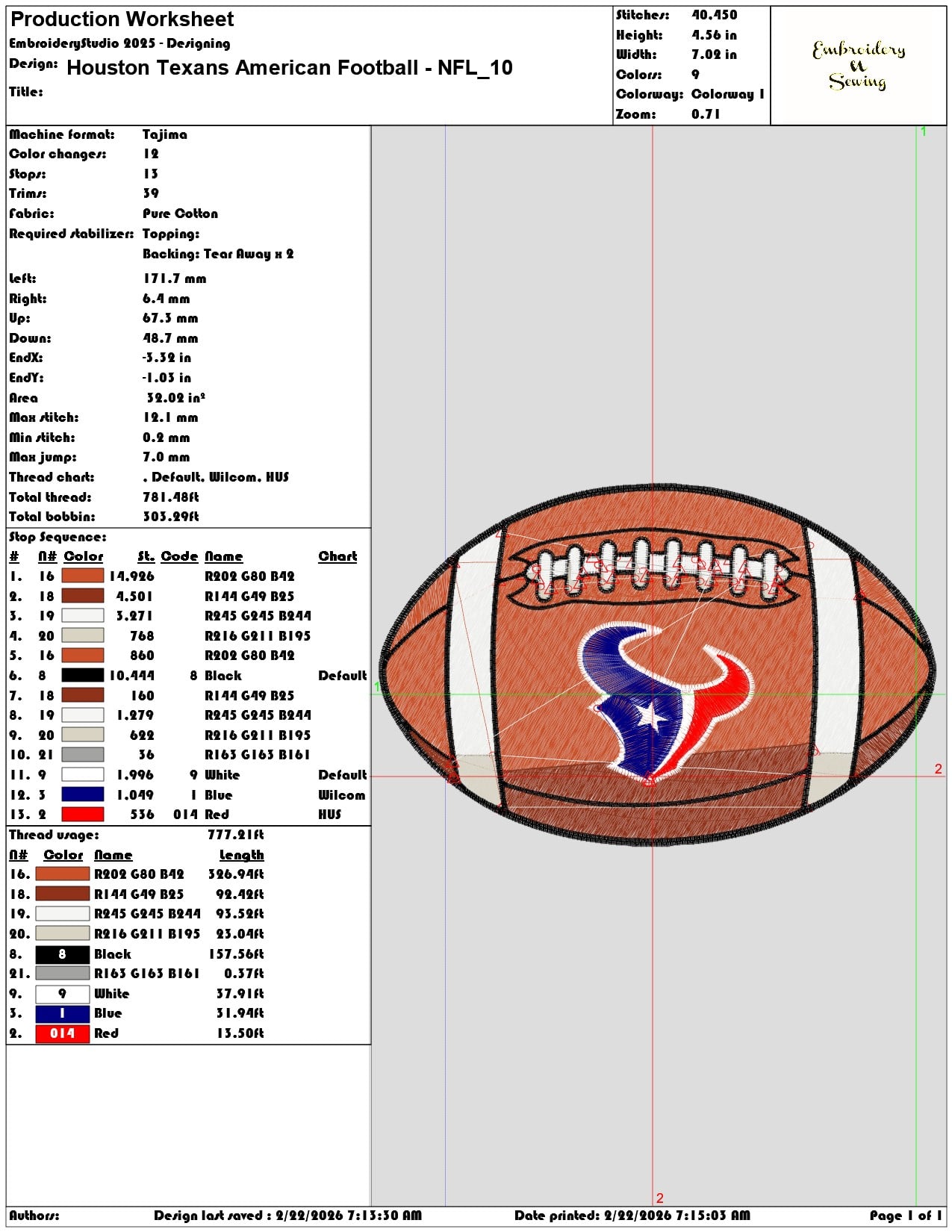 Houston Texans American Football NFL   - Elegant embroidery design file - instant download — view 3