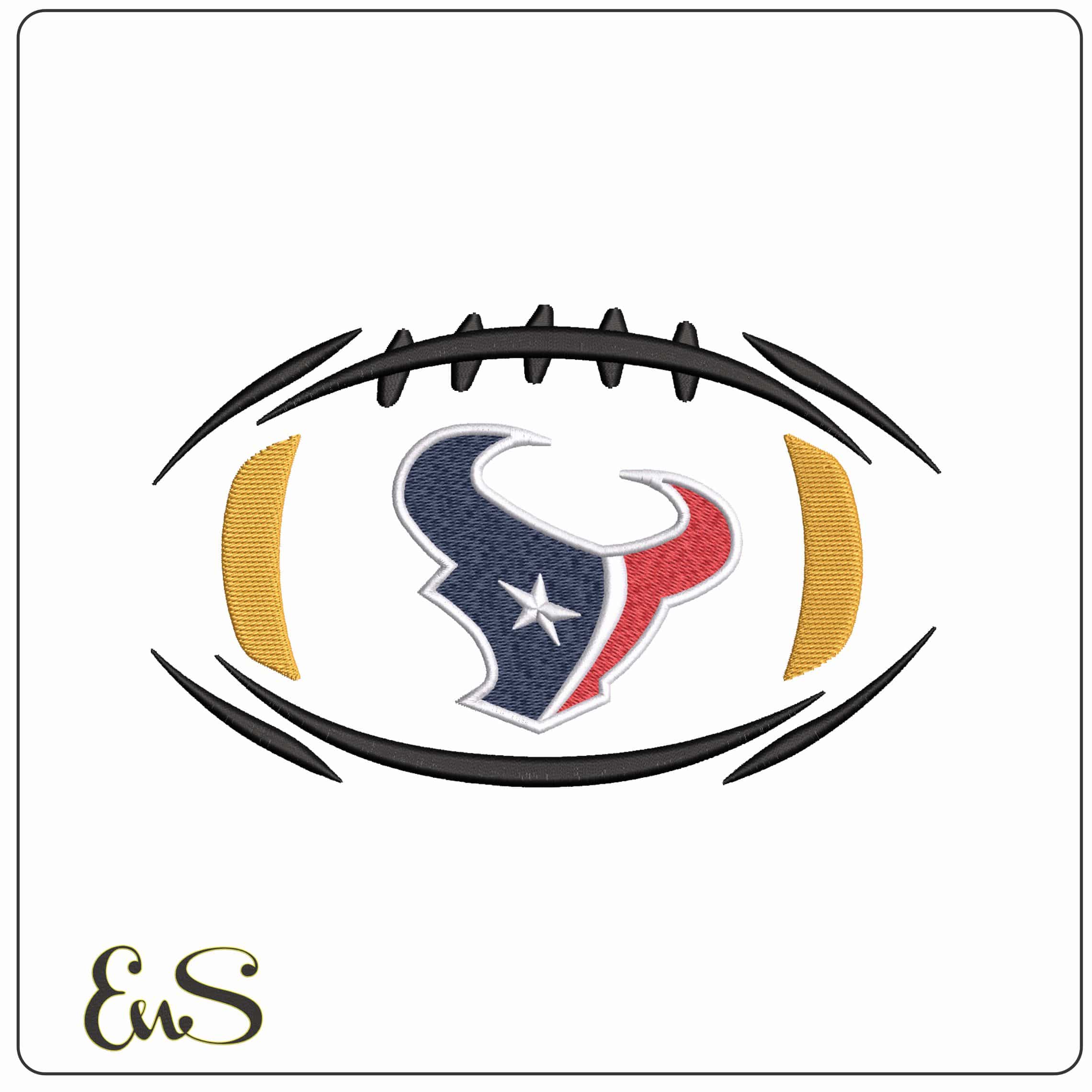 Houston Texans in Football NFL   - Elegant embroidery design file - instant download
