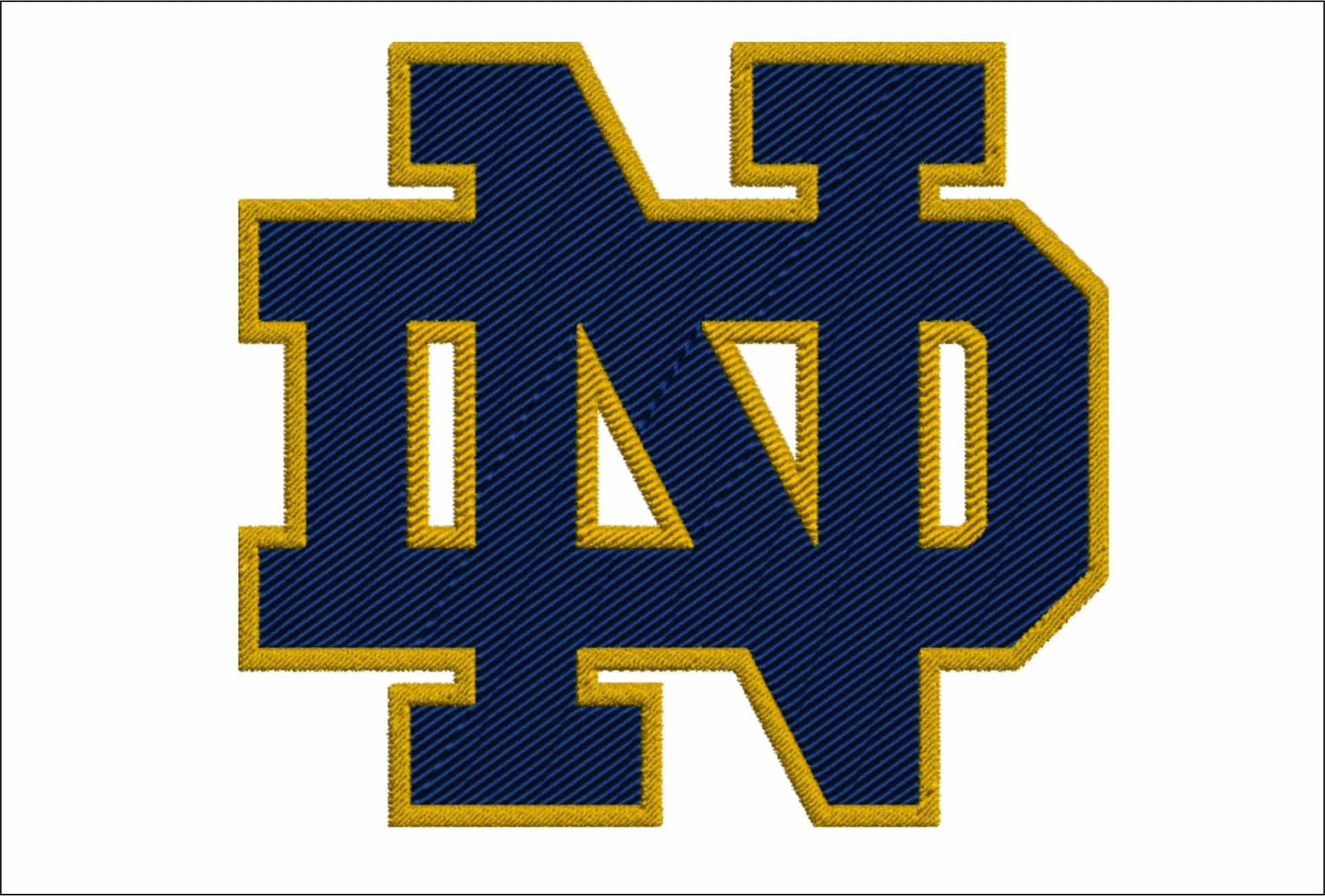 Notre Dame embroidery Special design - Irish Logo embroidery machine pattern embroidery file - instant download MORE SIZES 1.5, 1.75 2