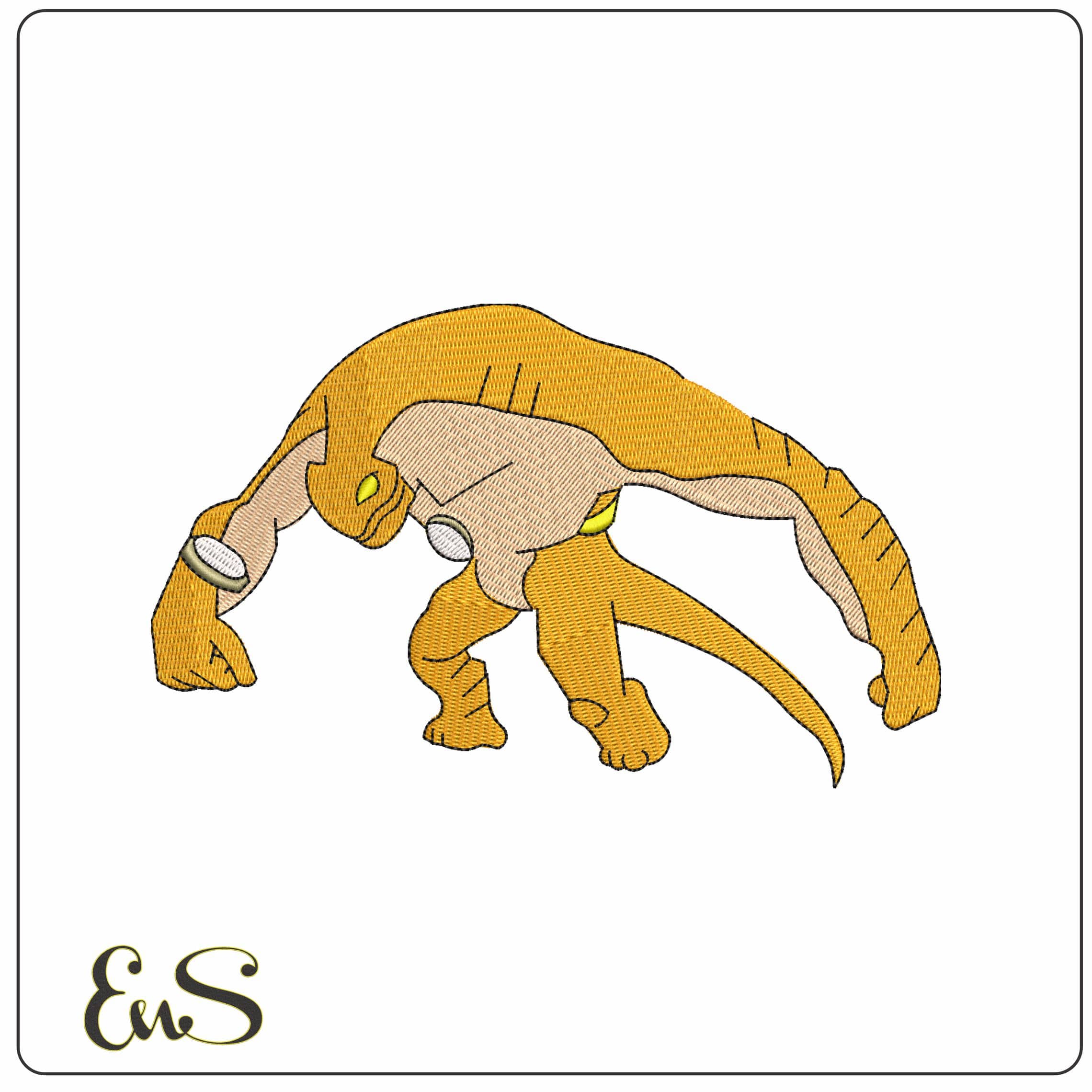 Humungousaur Ben 10 Cartoon   - Elegant embroidery design file - instant download