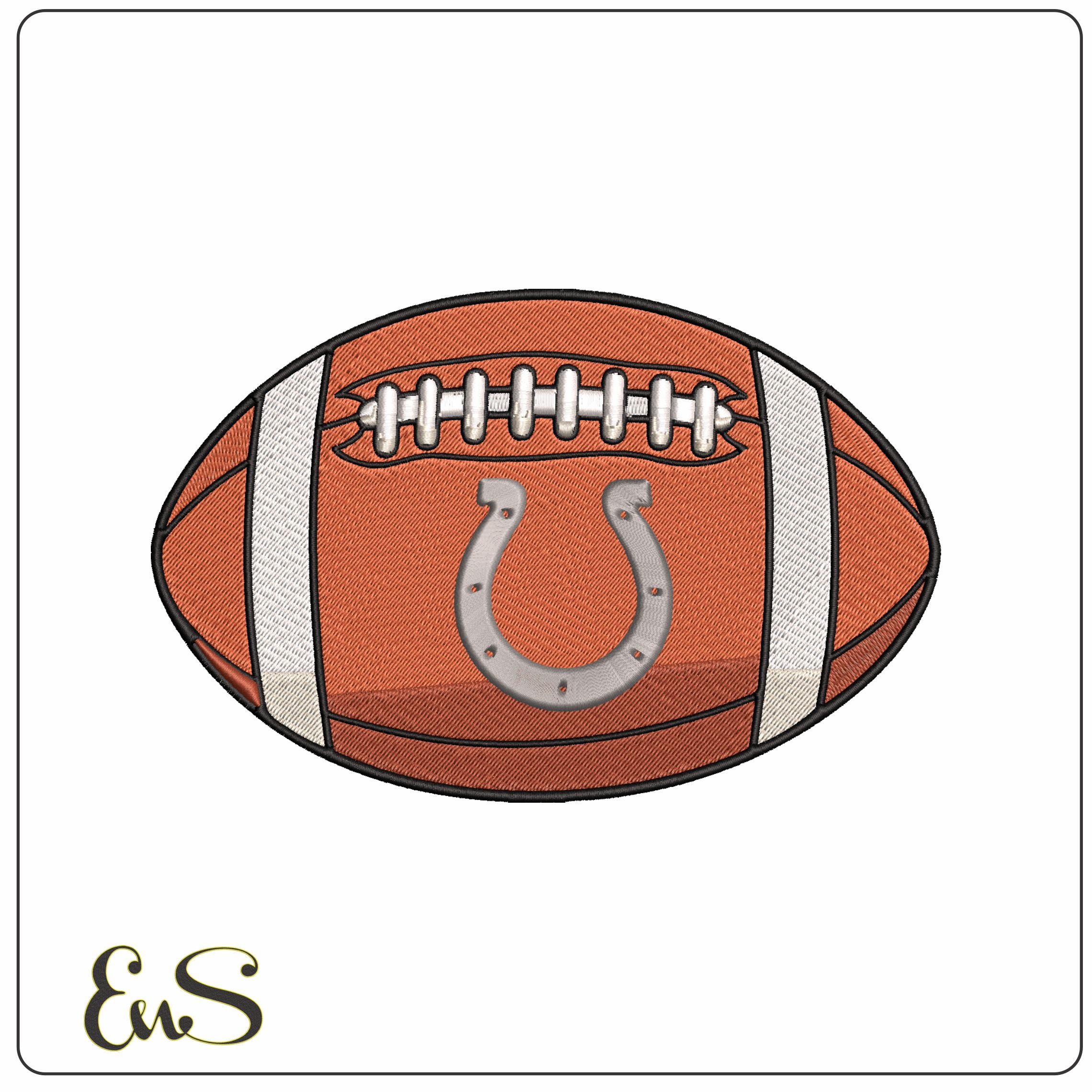 Indianapolis Colts American Football NFL   - Elegant embroidery design file - instant download