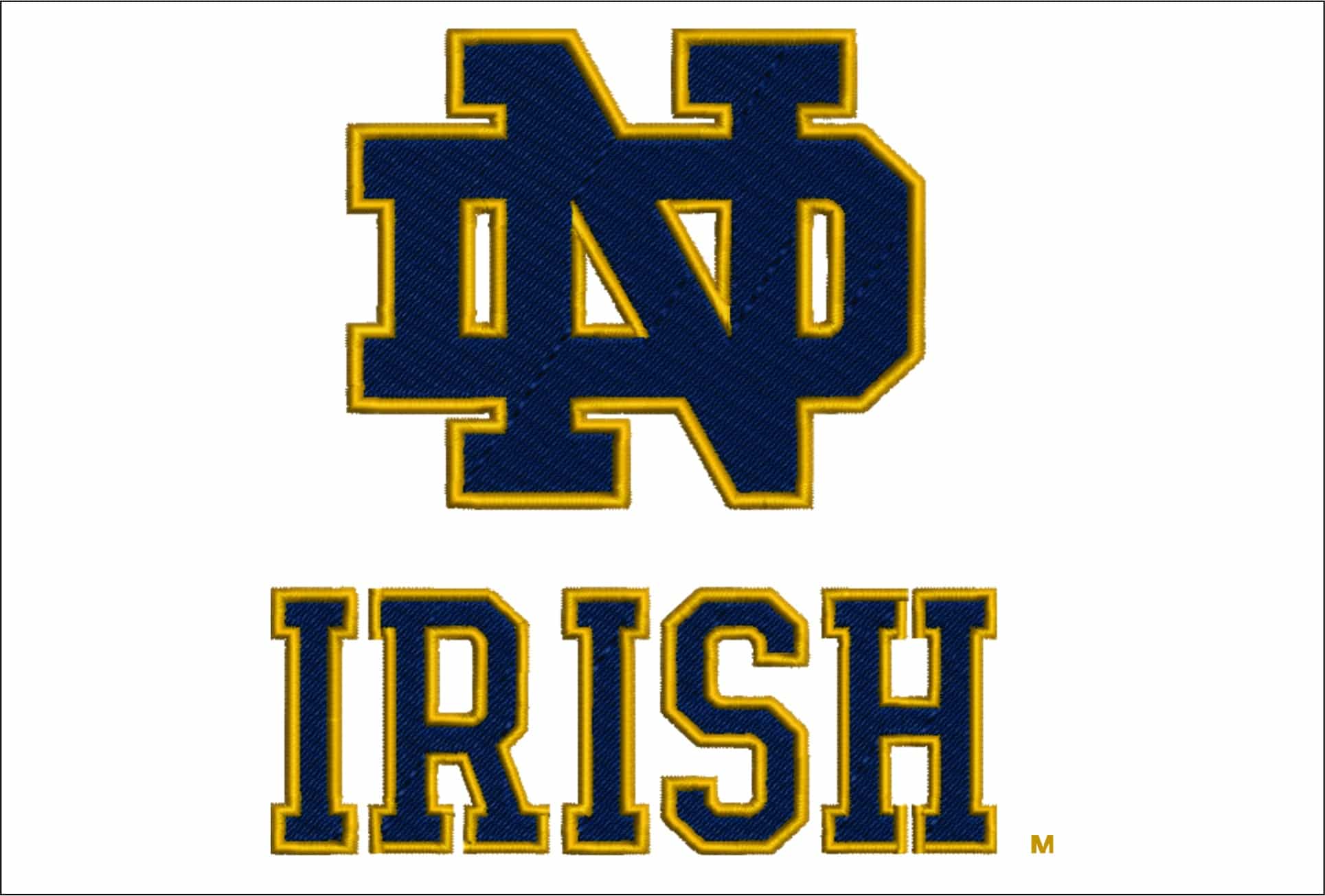 Notre Dame Irish embroidery design - Irish Logo embroidery machine pattern embroidery file - instant download in a frame)