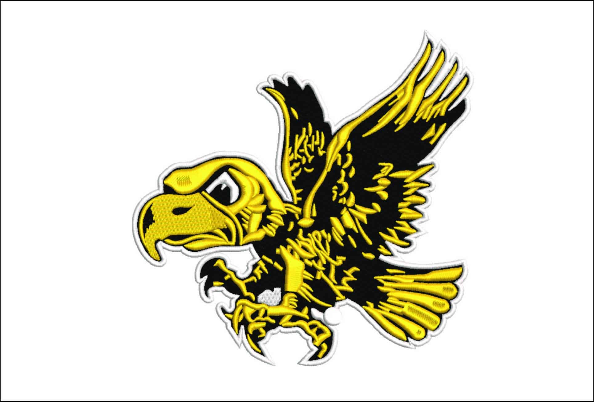 Iowa Hawkeyes 1956 Mascot   - Elegant embroidery design file - instant download