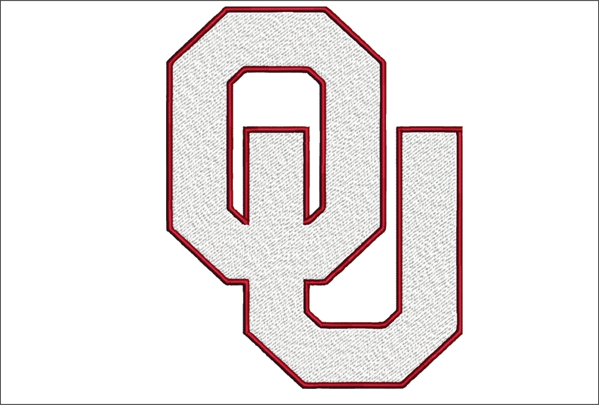 Oklahoma Sooners, OU embroidery design - Oklahoma State embroidery machine pattern embroidery file - instant download in frame