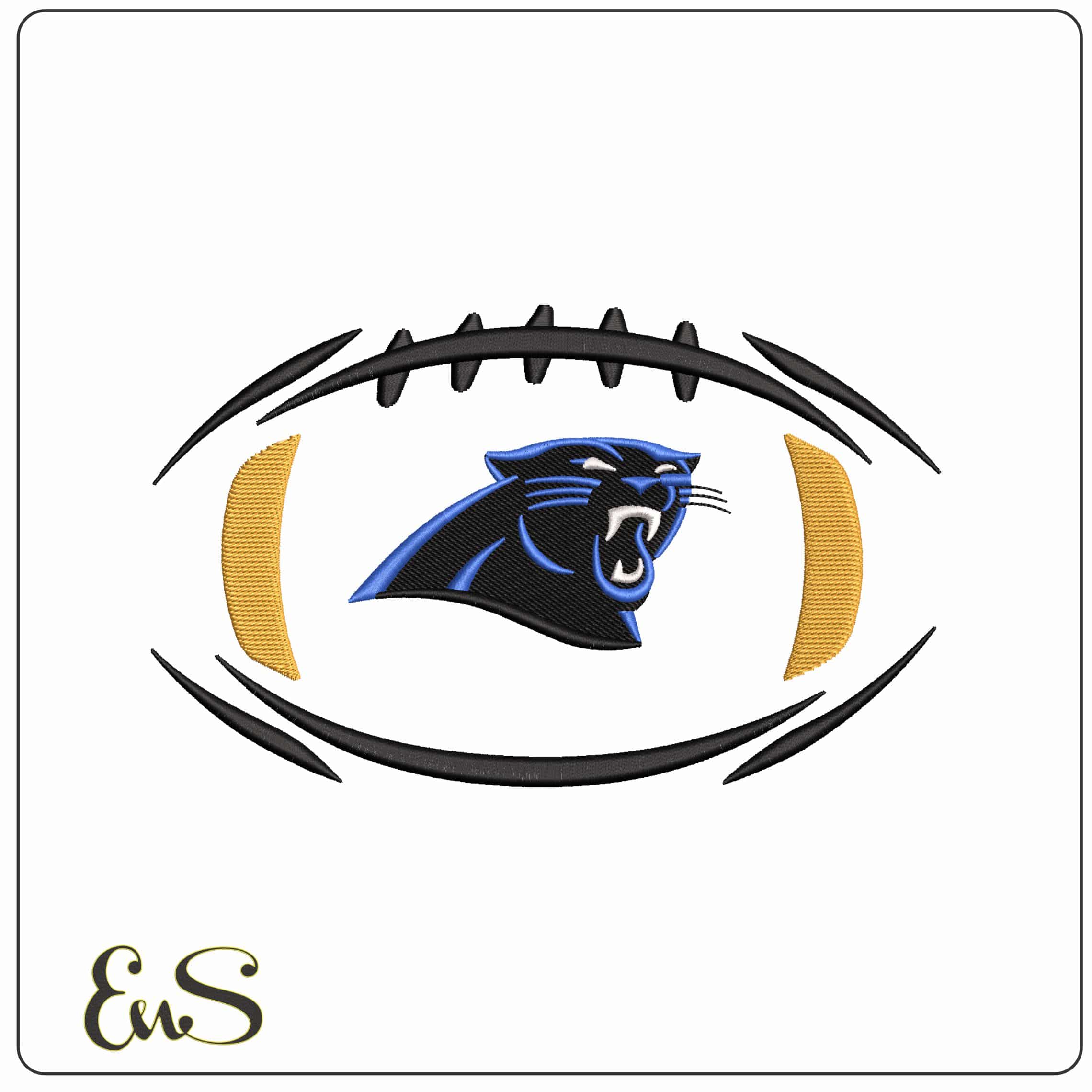 Jackonsville Panther in Football NFL   - Elegant embroidery design file - instant download