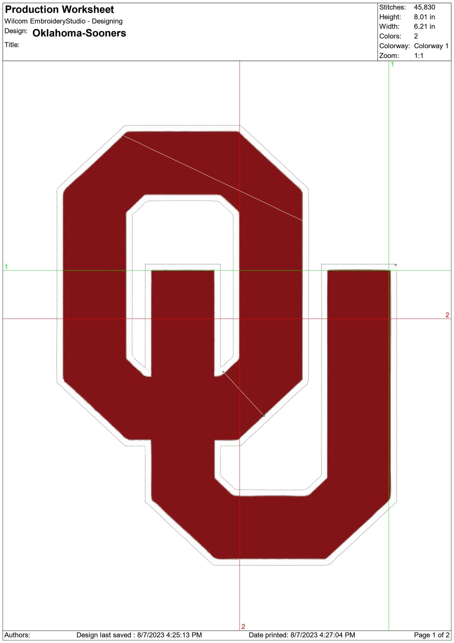 Oklahoma Sooners Special with small sizes, OU embroidery design Oklahoma State embroidery machine pattern embroidery file instant download — view 2