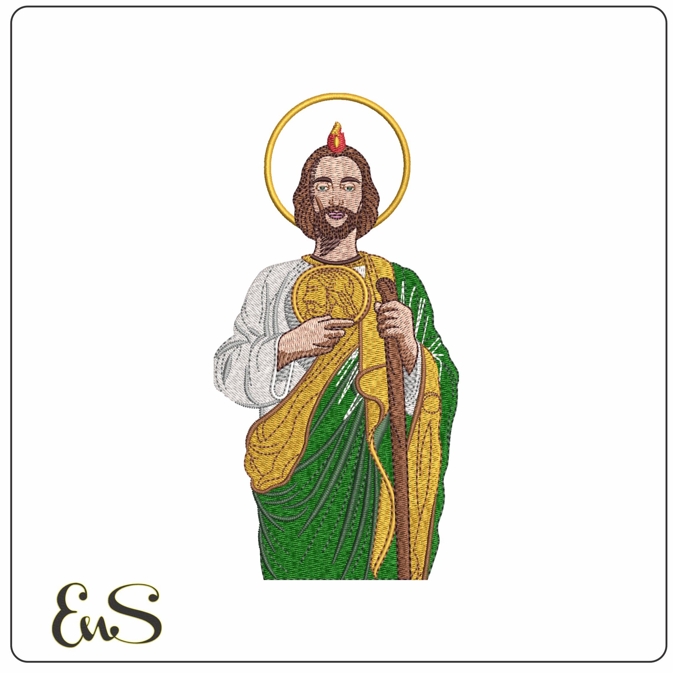 Jesus Standing   - Elegant embroidery design file - instant download