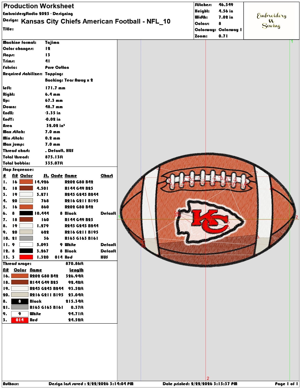 Kansas City Chiefs American Football NFL   - Elegant embroidery design file - instant download — view 3