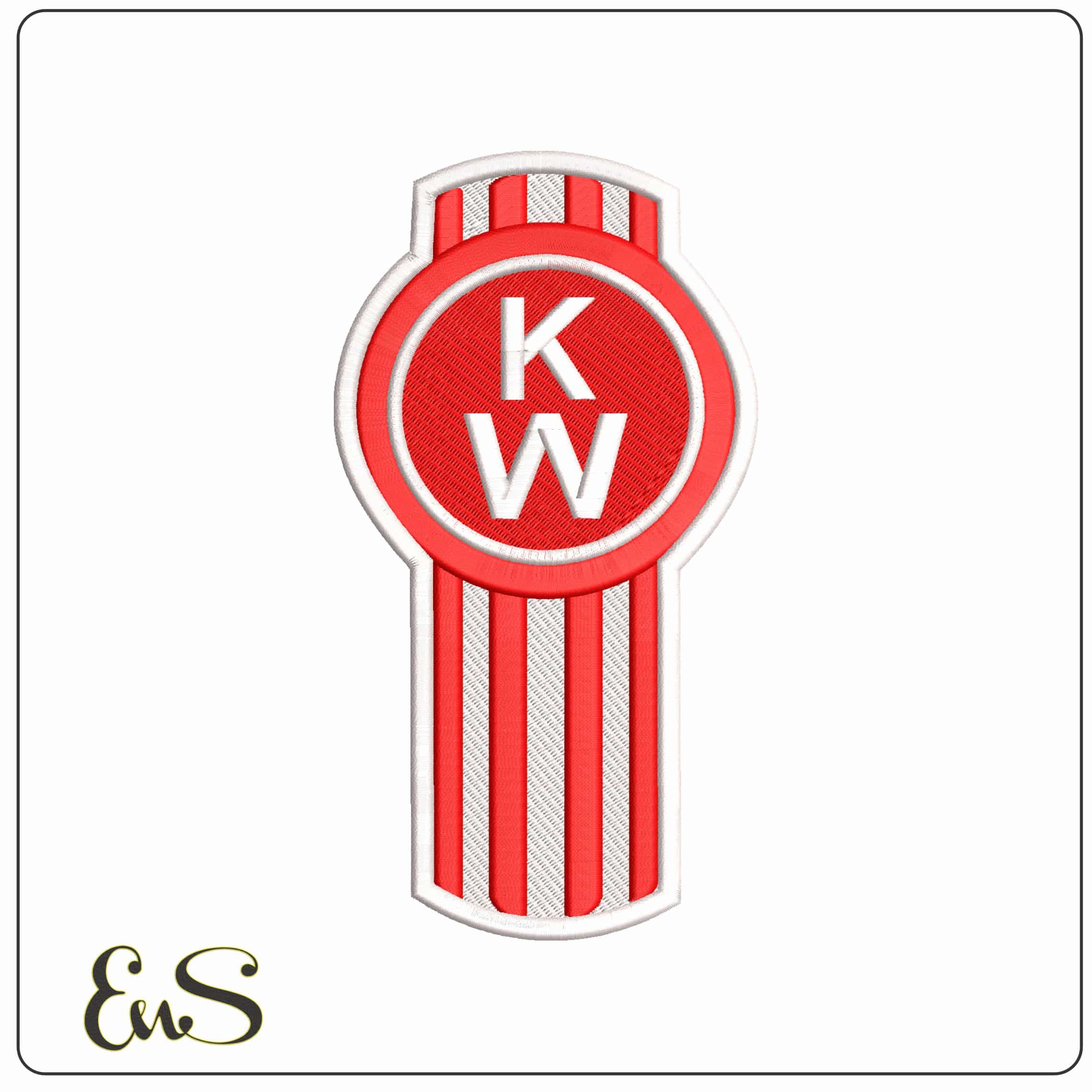 Kenworth Truck Logo   - Elegant embroidery design file - instant download