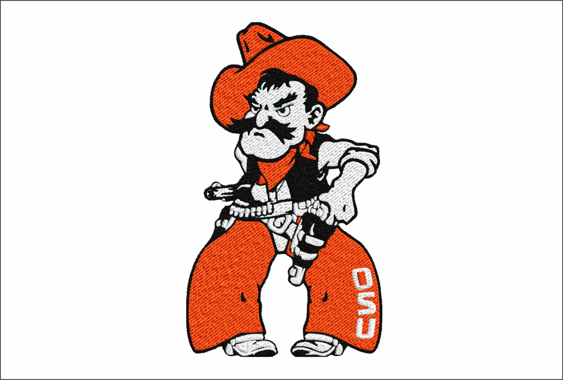 Oklahoma State Cowboys embroidery design - Oklahoma State University OSU embroidery machine pattern embroidery file - instant download)