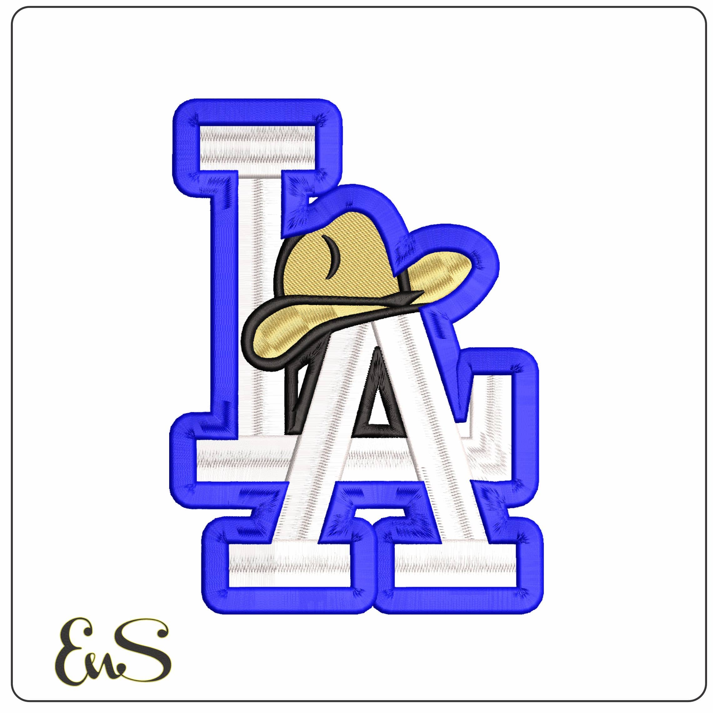 L A Texans Hat   - Elegant embroidery design file - instant download