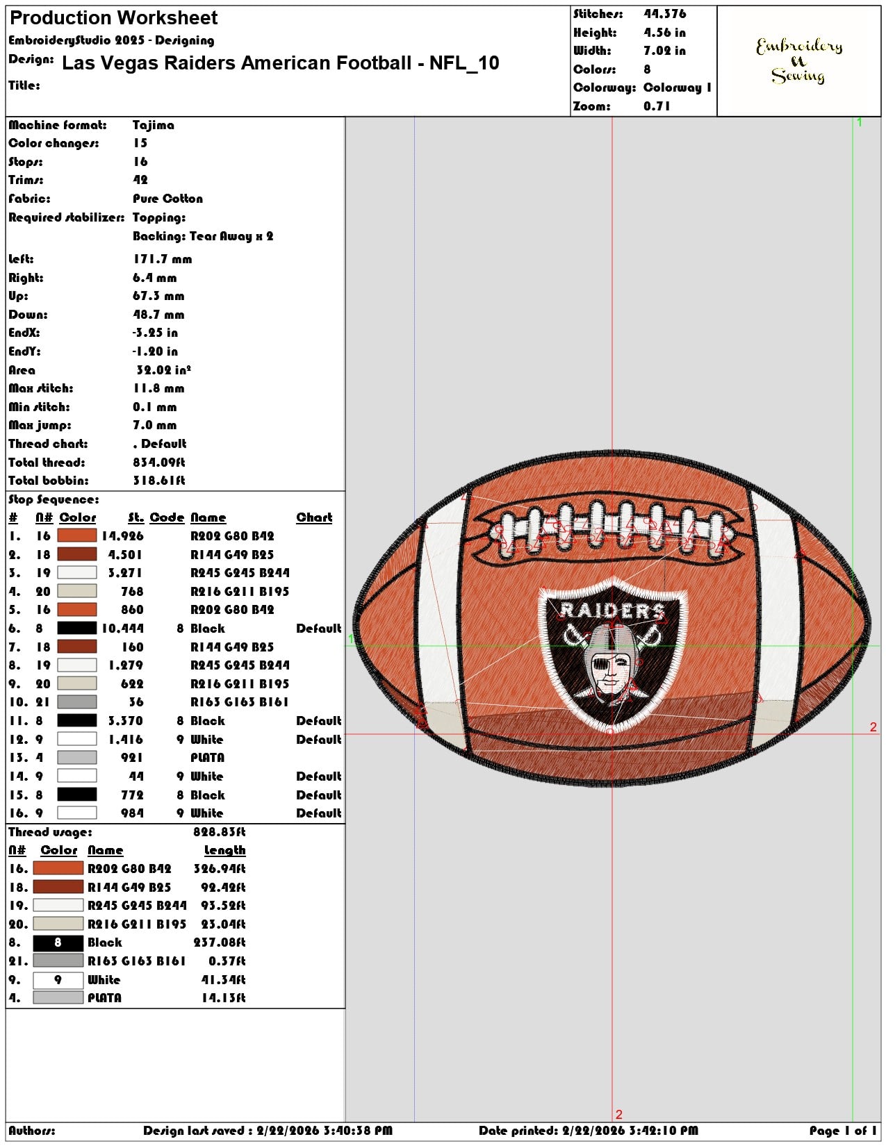 Las Vegas Raiders American Football NFL   - Elegant embroidery design file - instant download — view 3