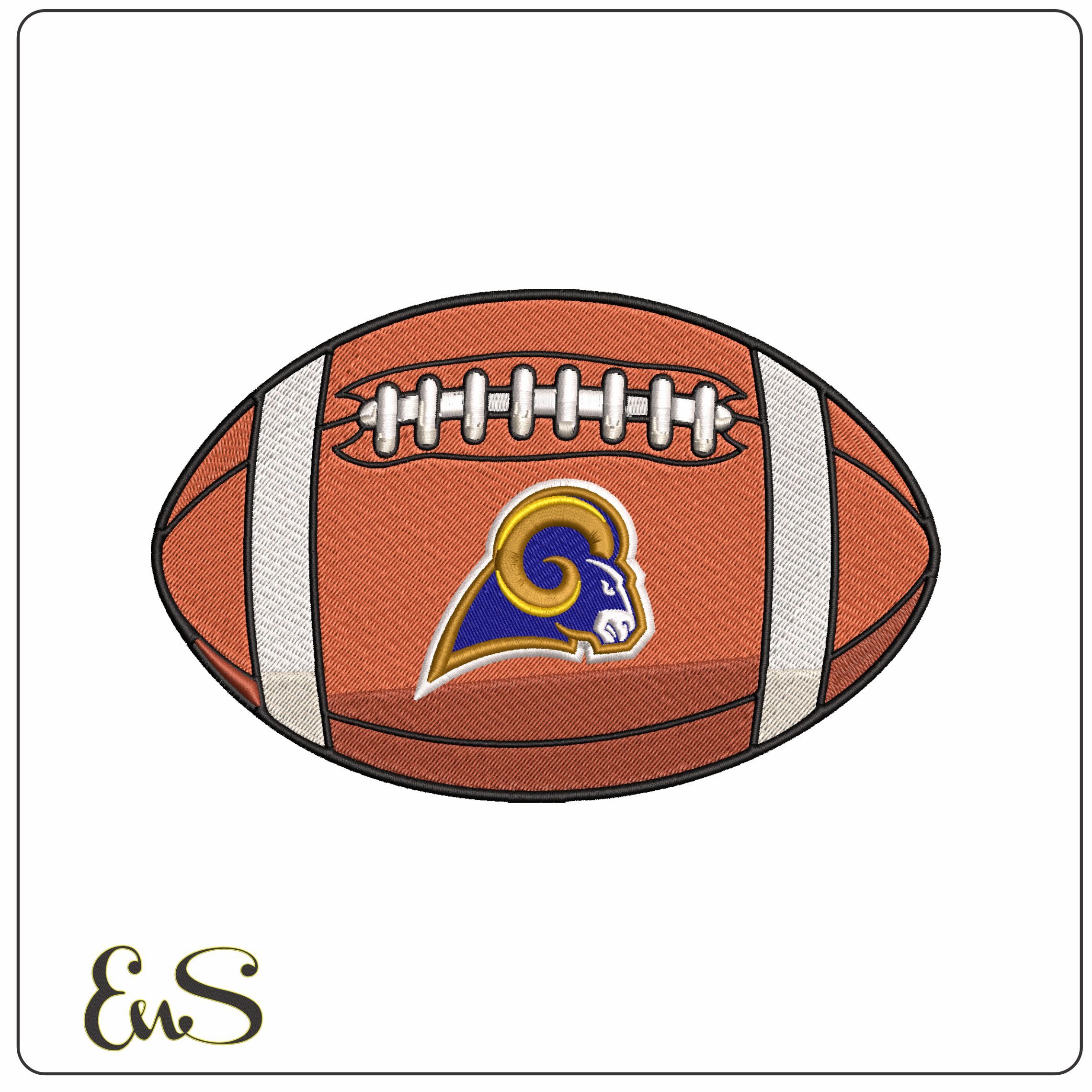 Los Angeles Rams American Football NFL   - Elegant embroidery design file - instant download