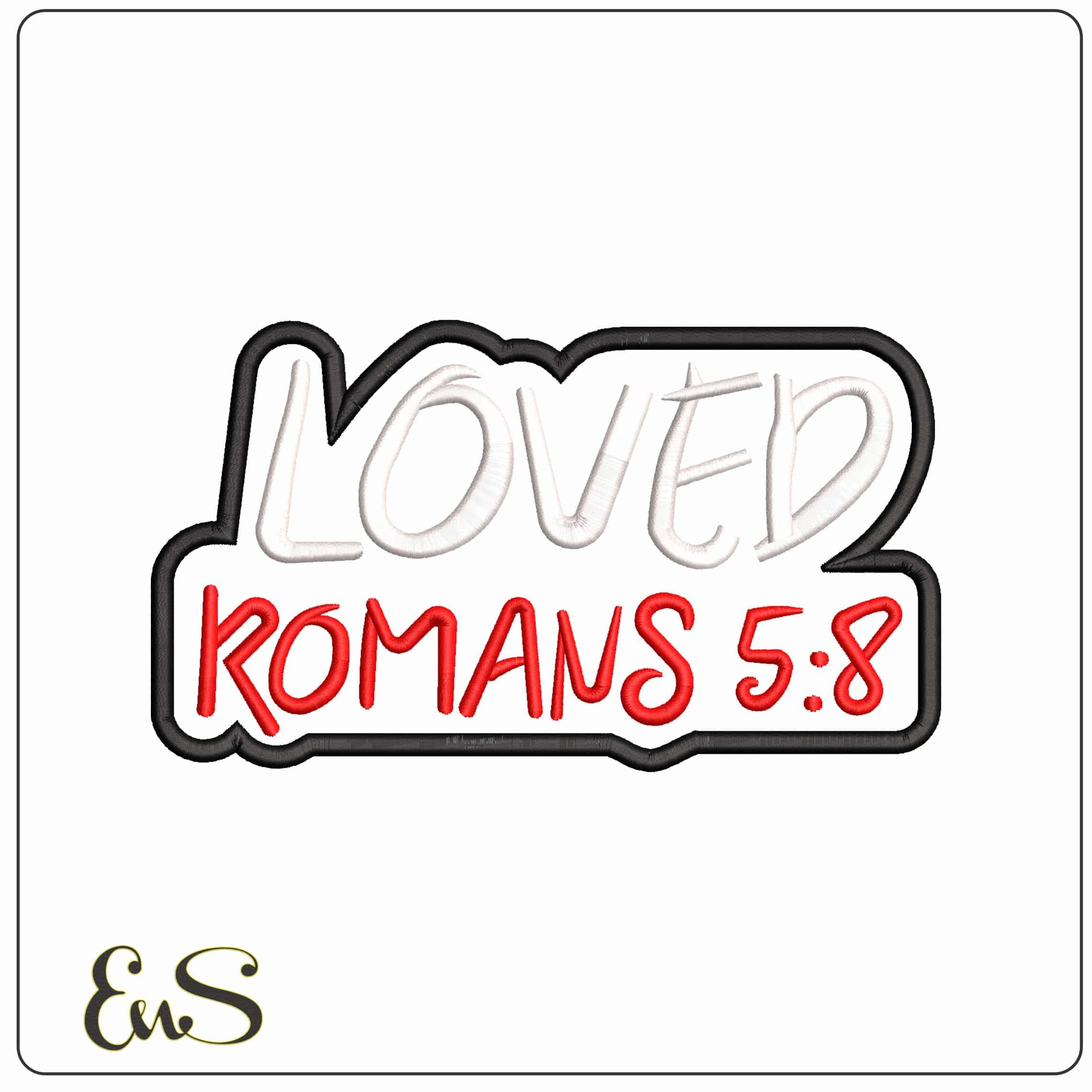 Loved Proverb  - Elegant embroidery design file - instant download