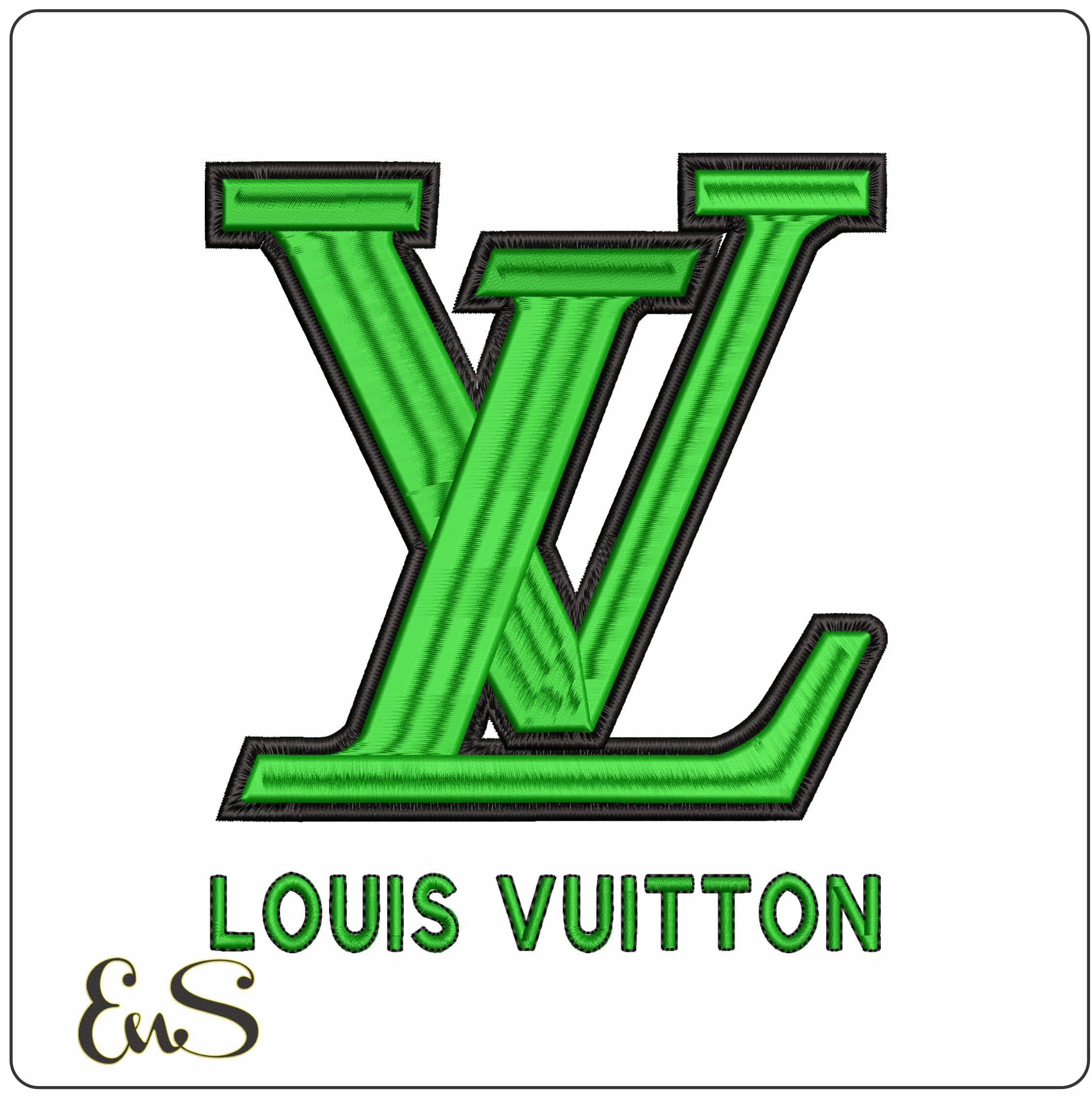 LV Louis Vuitton design Brand  - Elegant embroidery design file - instant download