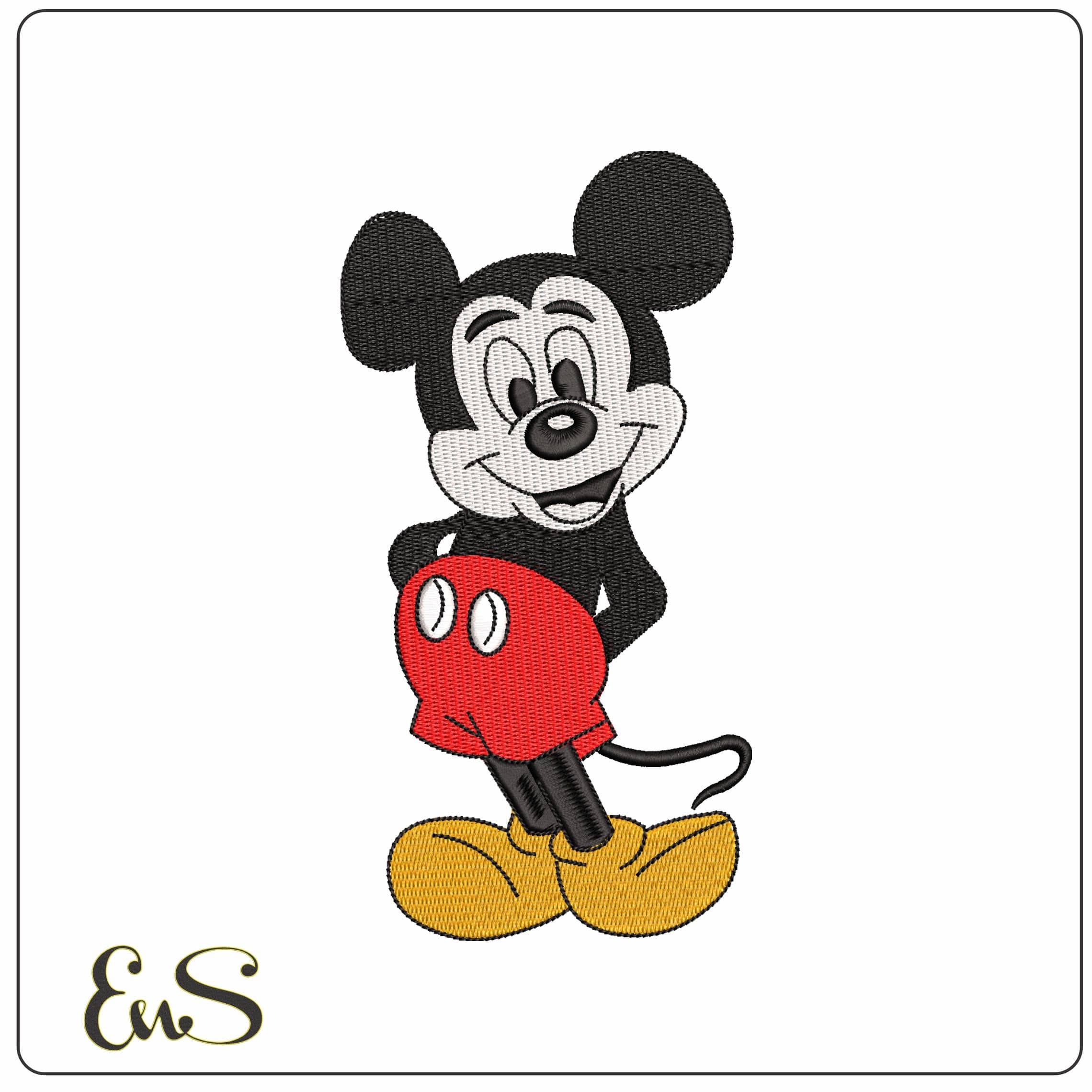 Mickey Mouse early image Disney  - Elegant embroidery design file - instant download