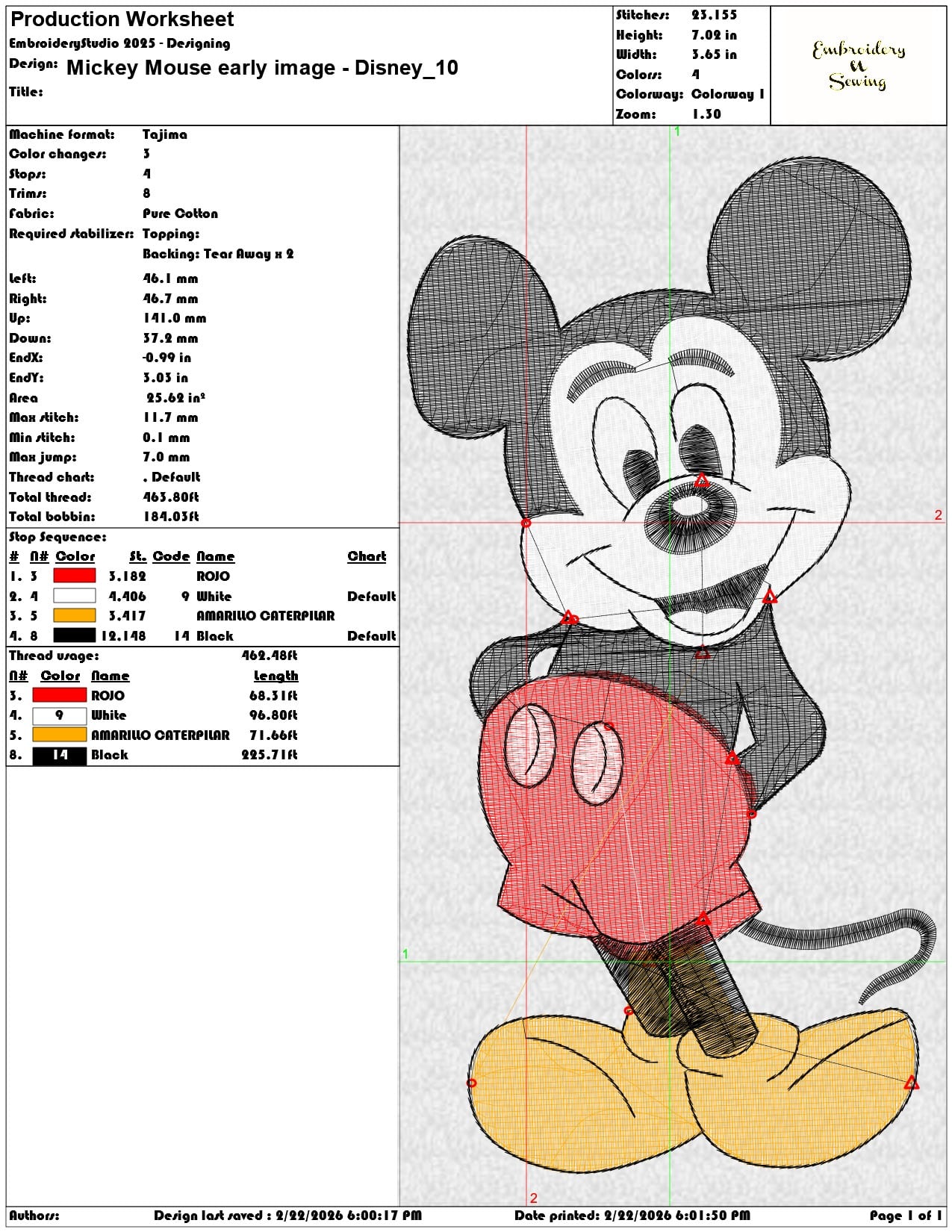 Mickey Mouse early image Disney  - Elegant embroidery design file - instant download — view 3