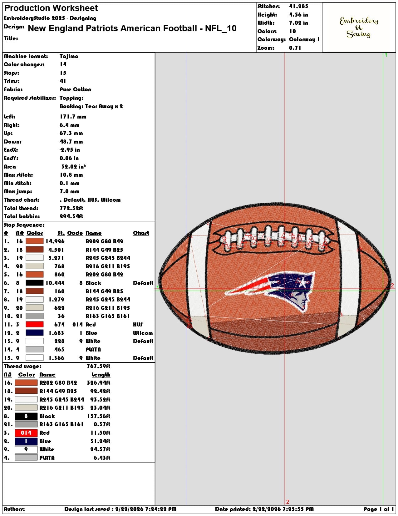 New England Patriots American Football NFL  - Elegant embroidery design file - instant download — view 3