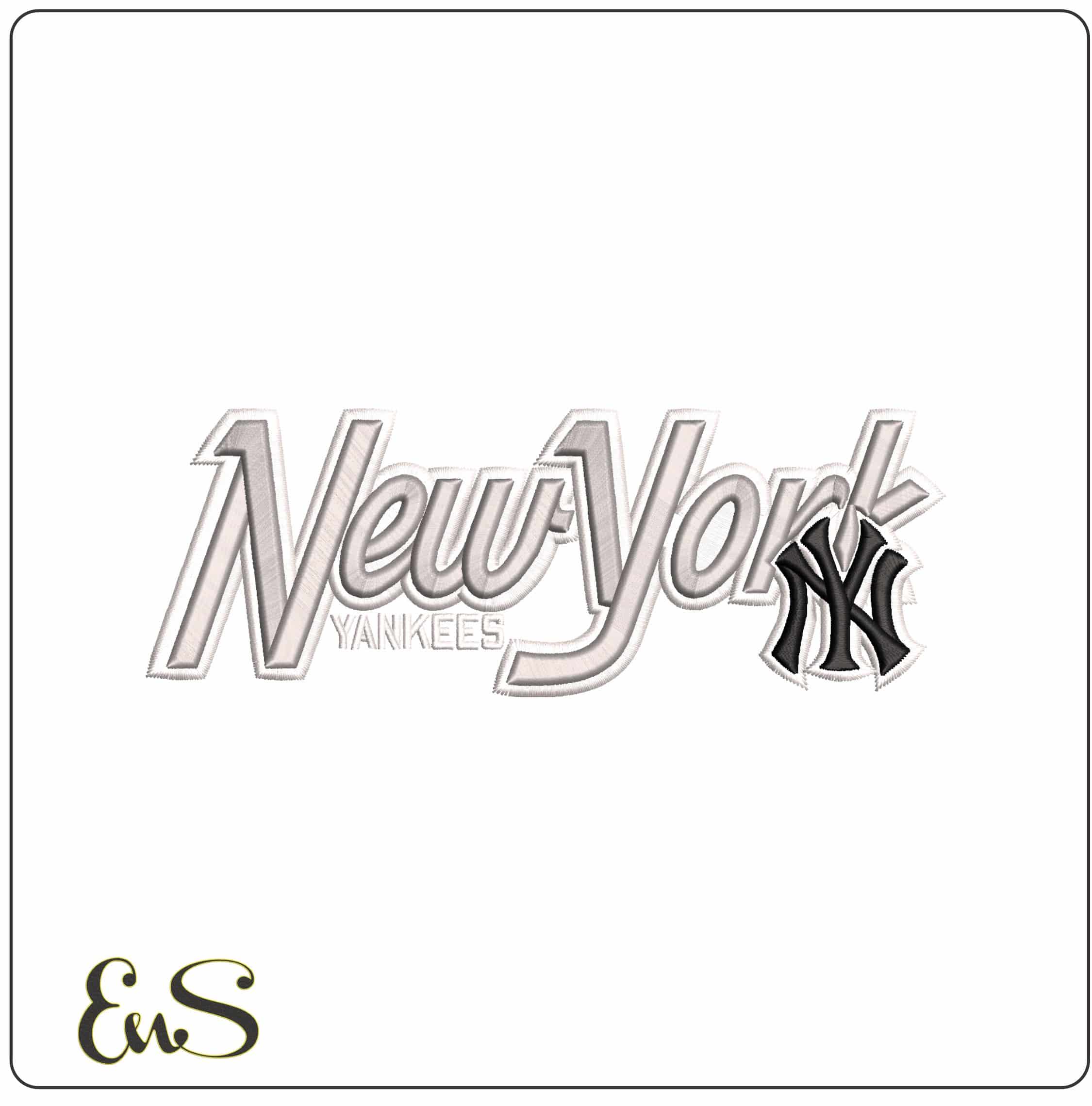 New York NY Yankees MLB   - Elegant embroidery design file - instant download