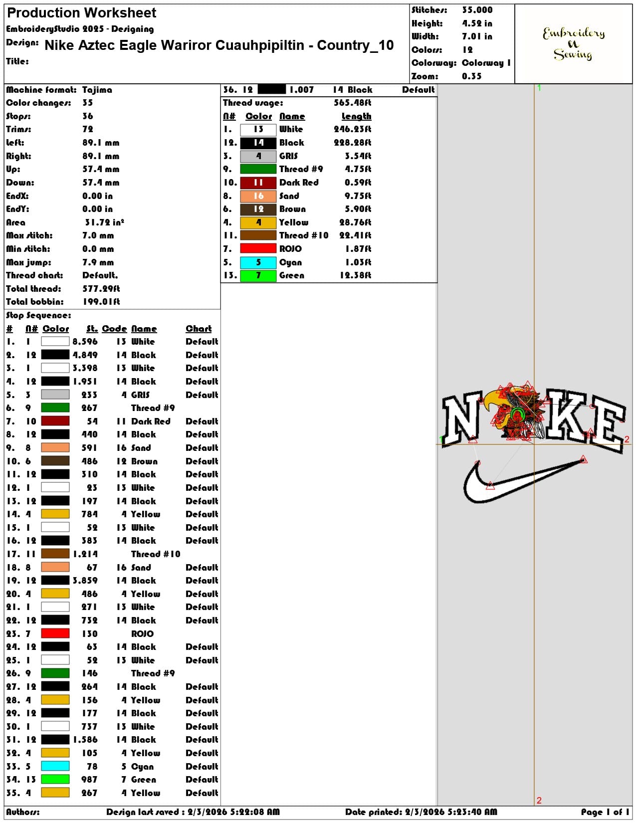 Nike Aztec Eagle Wariror Cuauhpipiltin Country   - Elegant embroidery design file - instant download — view 3