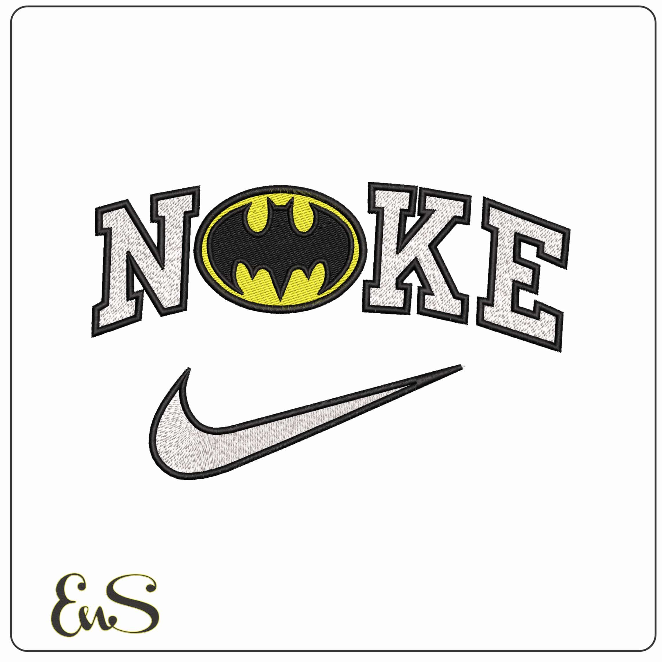 Nike Batman Be Vigiant Logo DC Comics  - Elegant embroidery design file - instant download