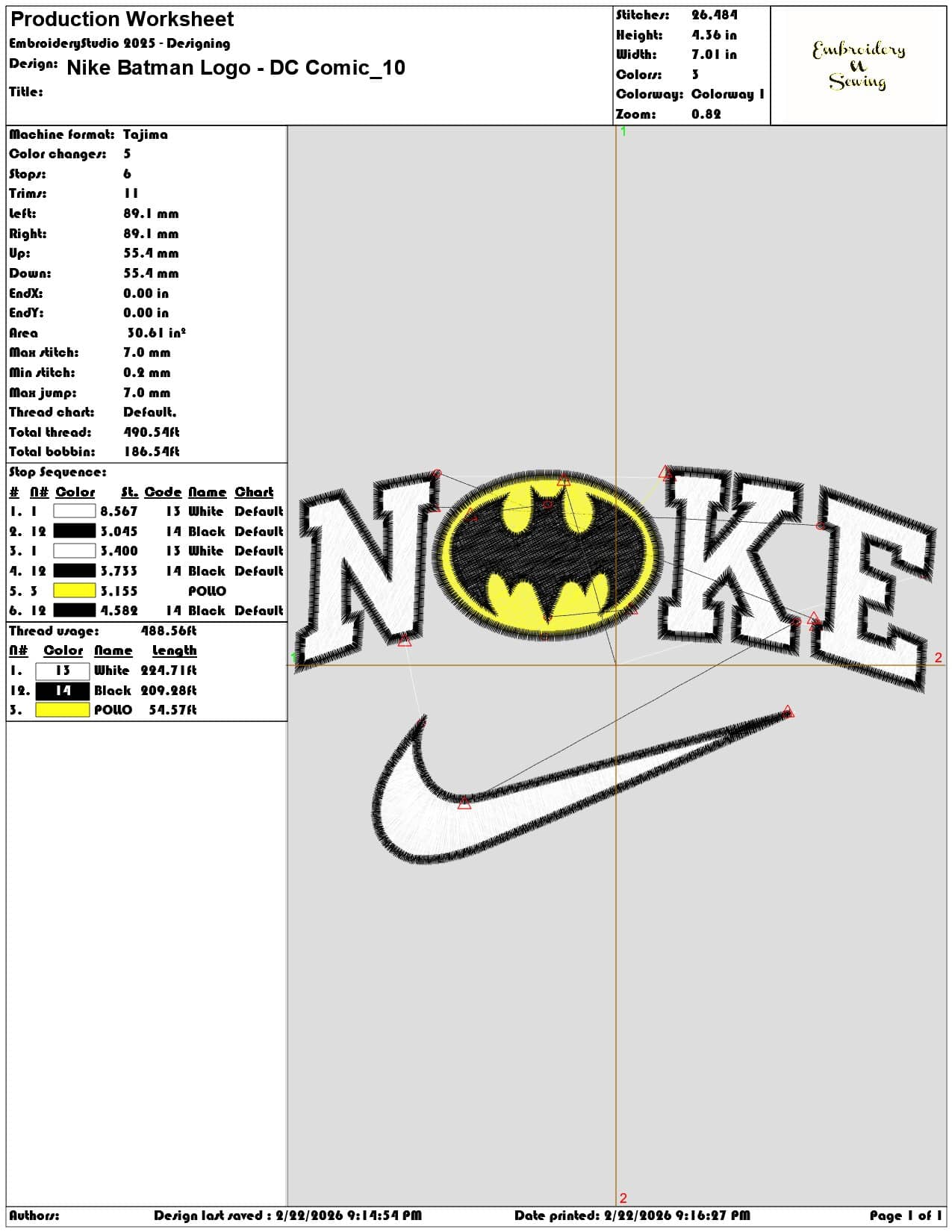 Nike Batman Be Vigiant Logo DC Comics  - Elegant embroidery design file - instant download — view 3