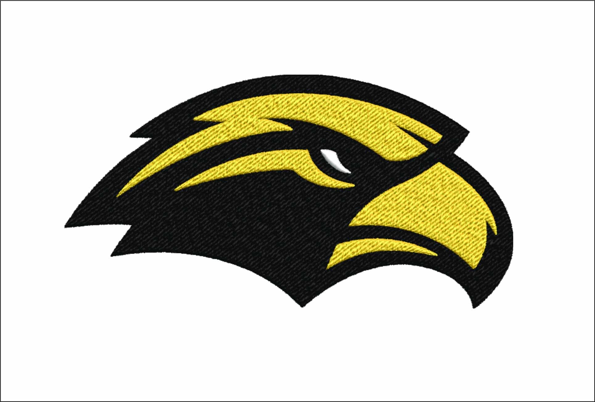 The Southern Miss Golden Eagles embroidery design University of Southern Mississippi Logo embroidery file machine pattern instant download
