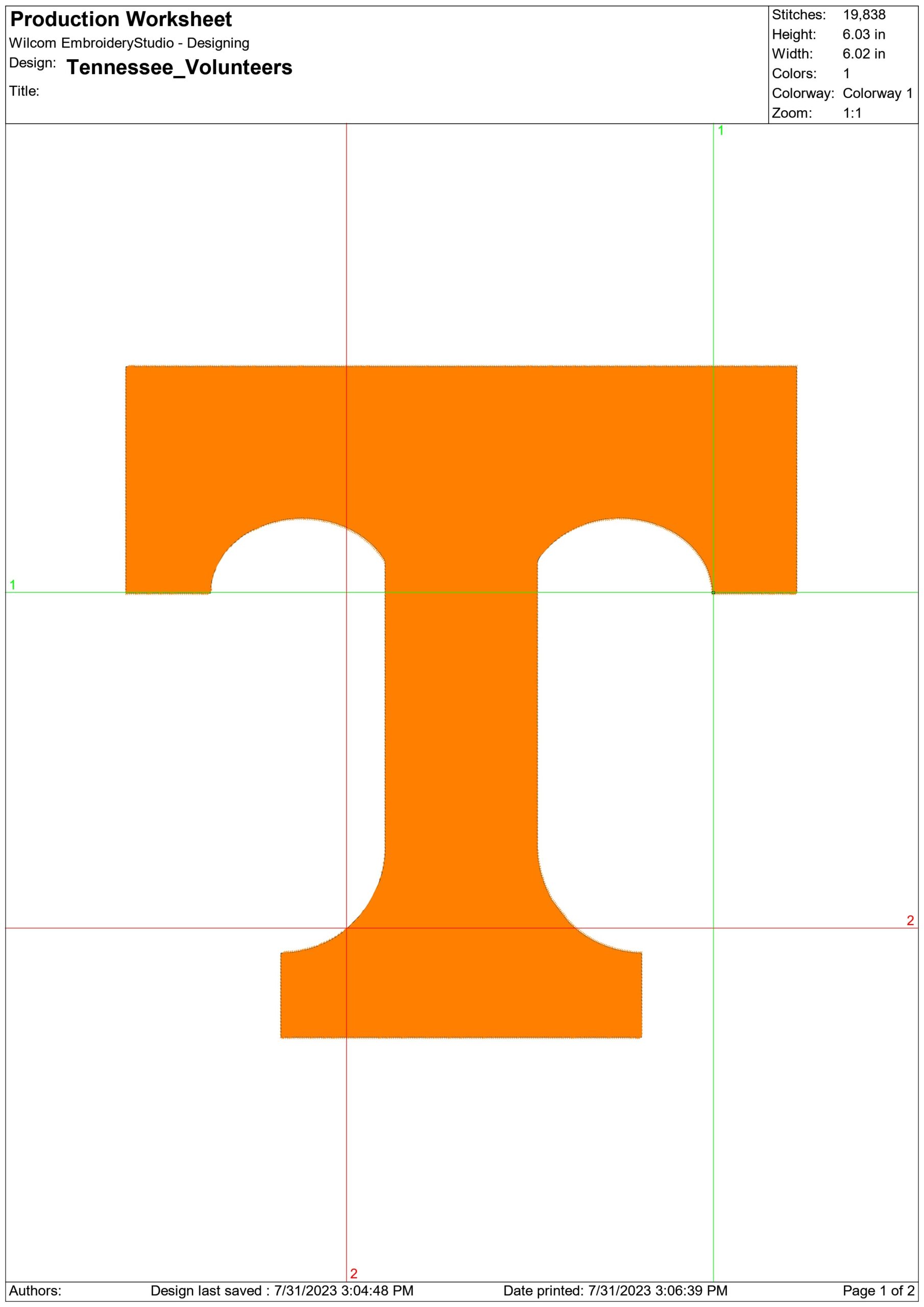 Tennessee Volunteers embroidery design University of Tennessee Logo embroidery machine pattern embroidery file instant download — view 2