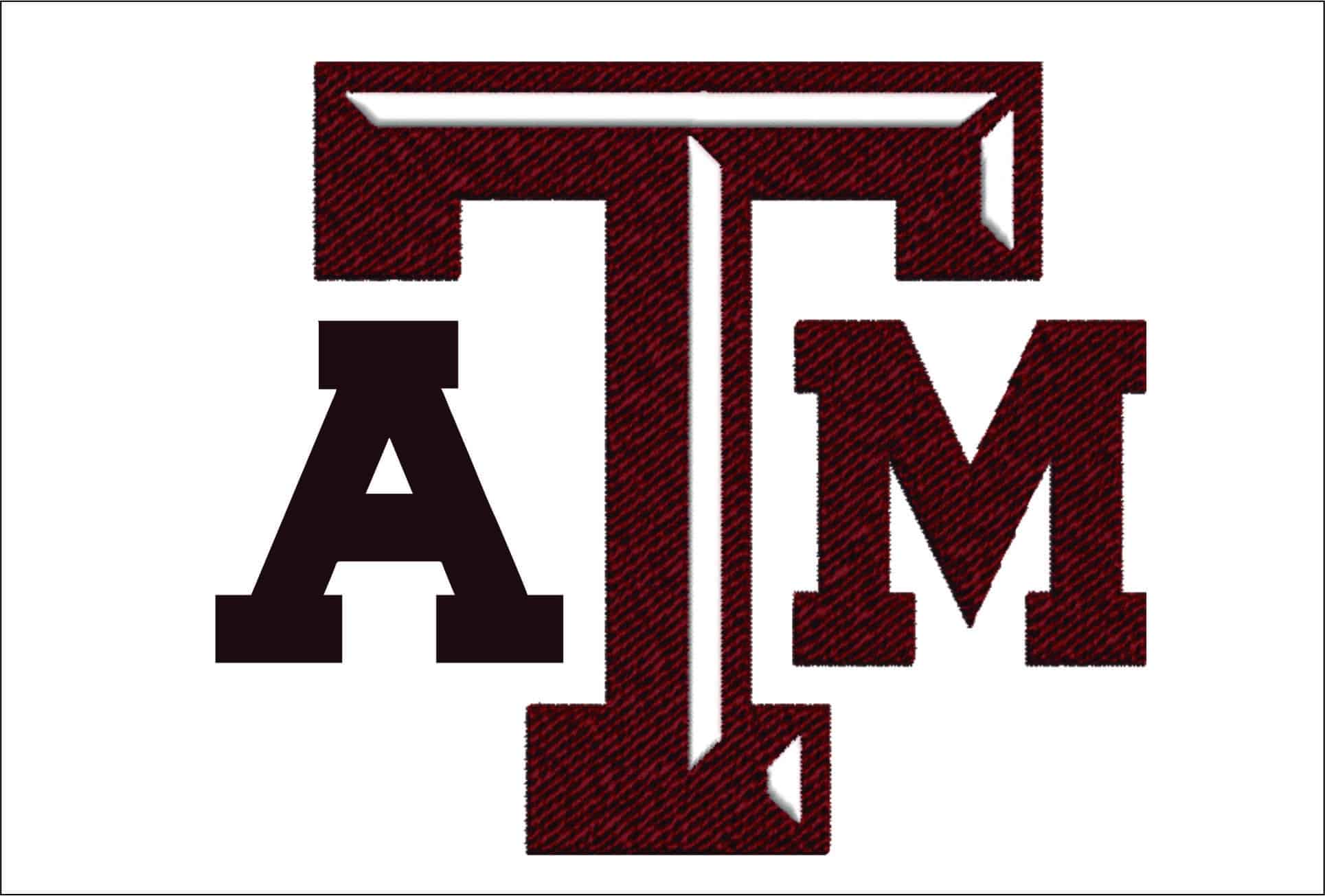 Texas A & M Aggies embroidery design - Aggies Logo embroidery machine pattern embroidery file - instant download in a frame