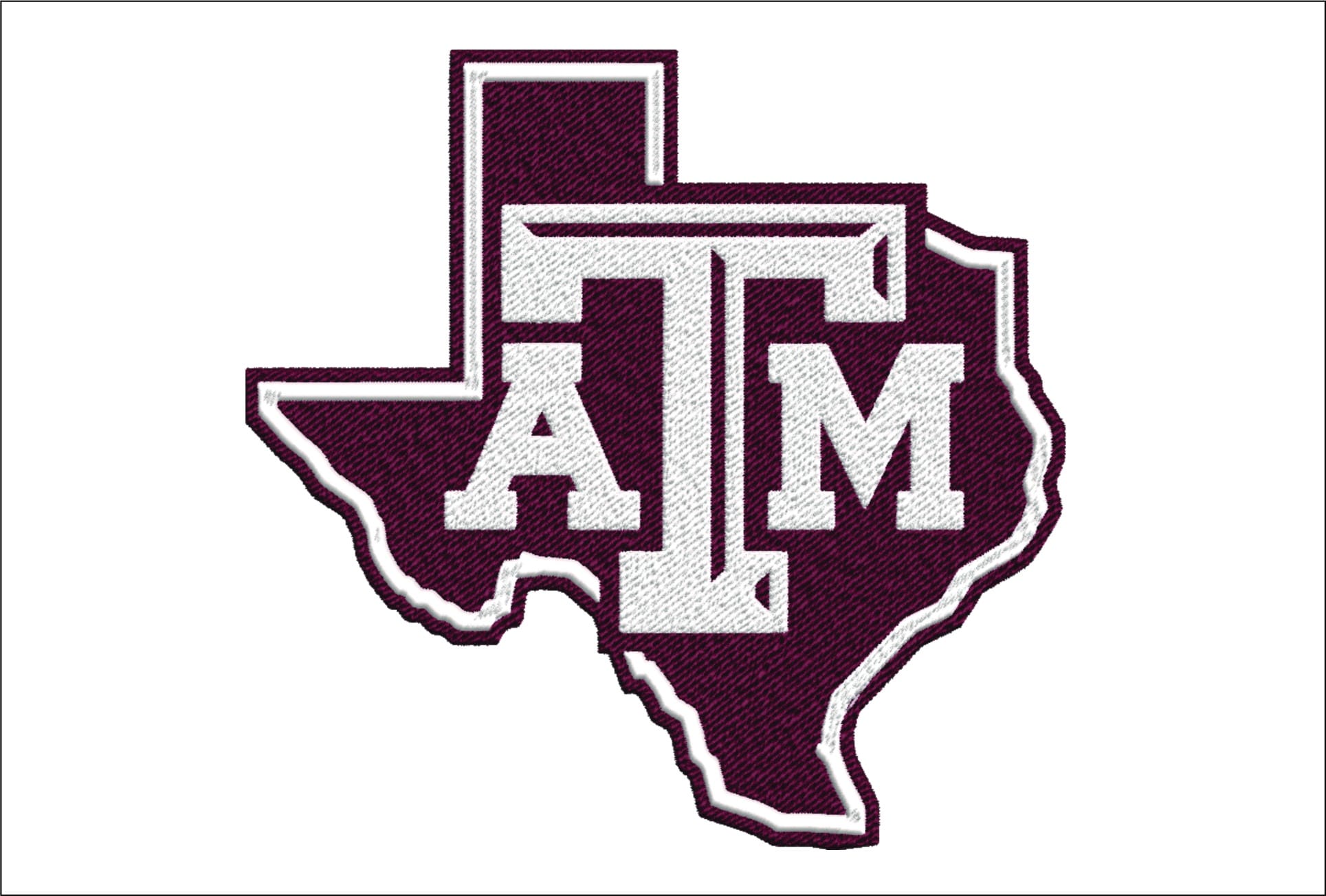 Texas A & M Aggies embroidery design - Aggies Logo embroidery machine pattern embroidery file - instant download in a frame