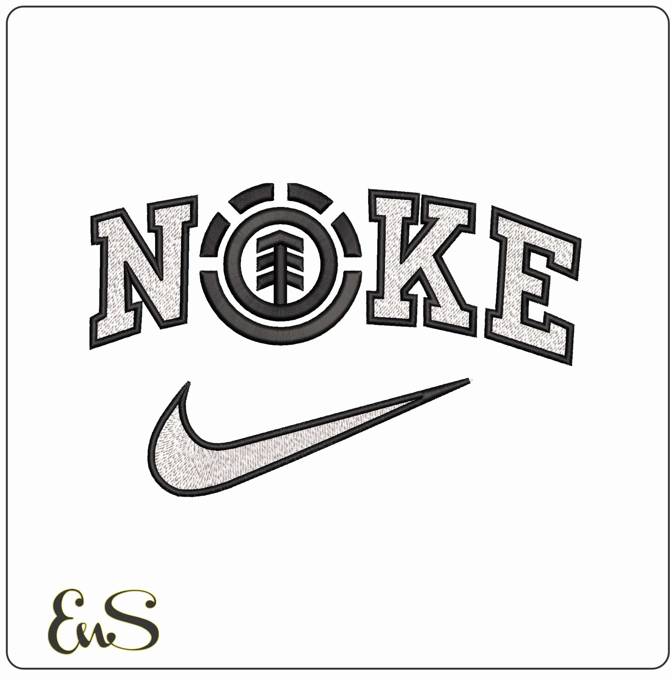 Nike Element Skateboard Logo   - Elegant embroidery design file-instant download