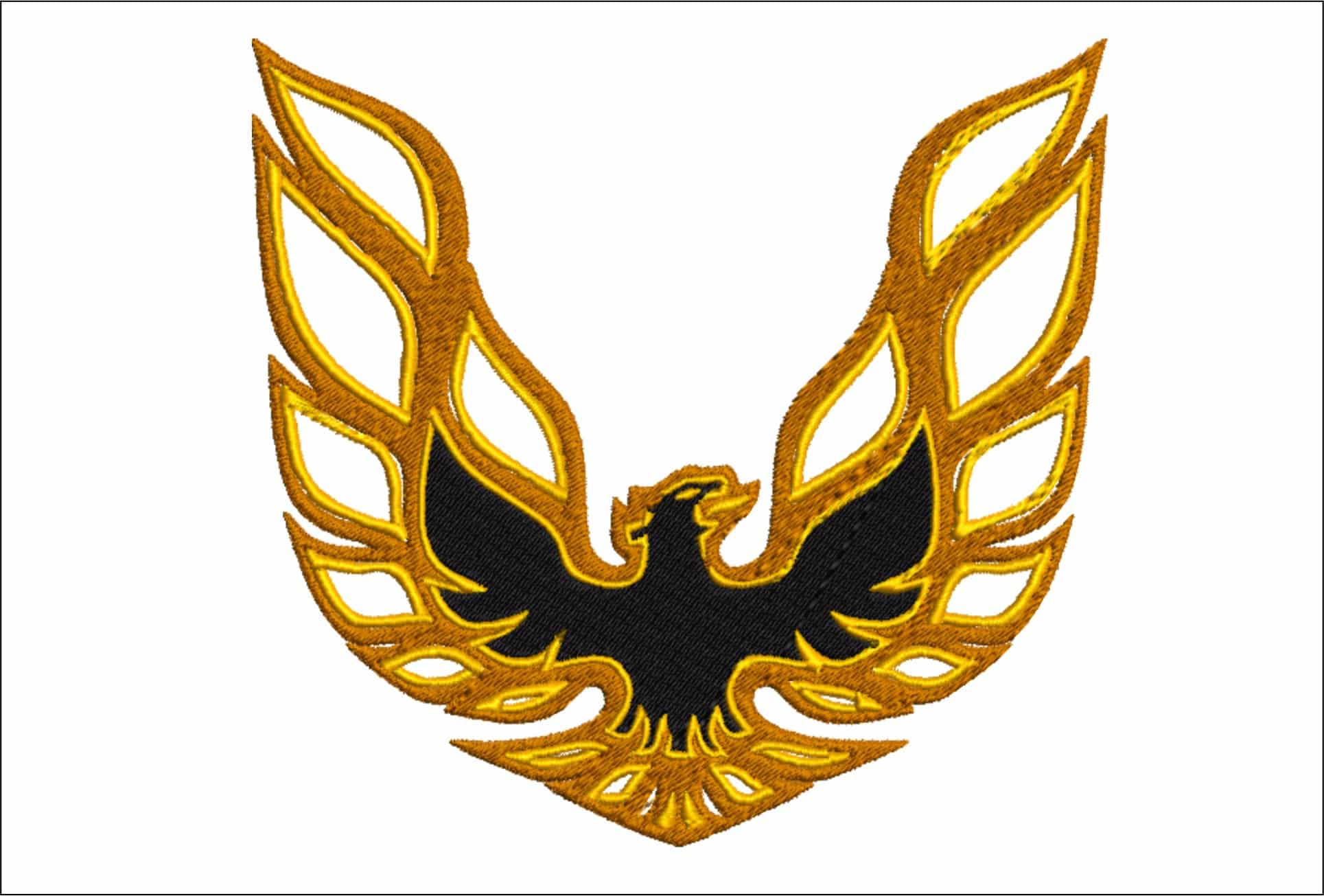 Trans am Firebird Car Logo embroidery design - Pontiac design machine pattern Car Auto Company embroidery file instant download in a frame