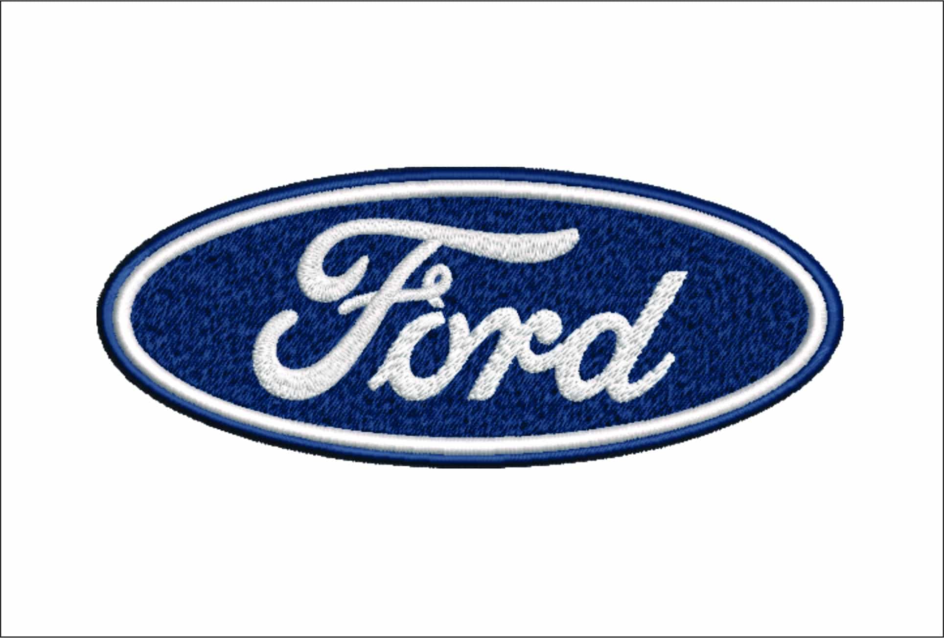 Ford Car Logo embroidery design - Iconic Logo design machine pattern Car Auto Company embroidery file instant download in a frame