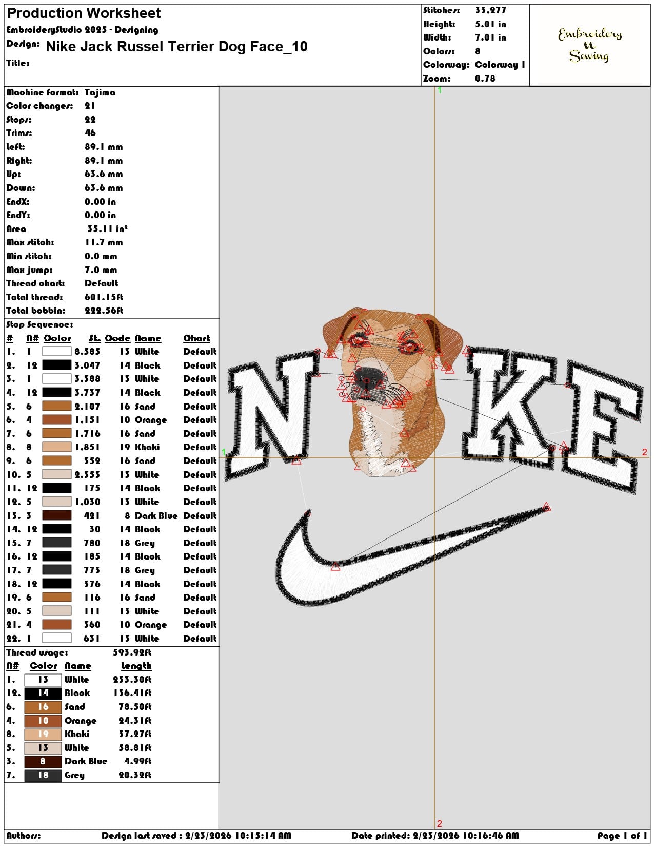 Nike Jack Russel Terrier Dog Face  - Elegant embroidery design file-instant download — view 3